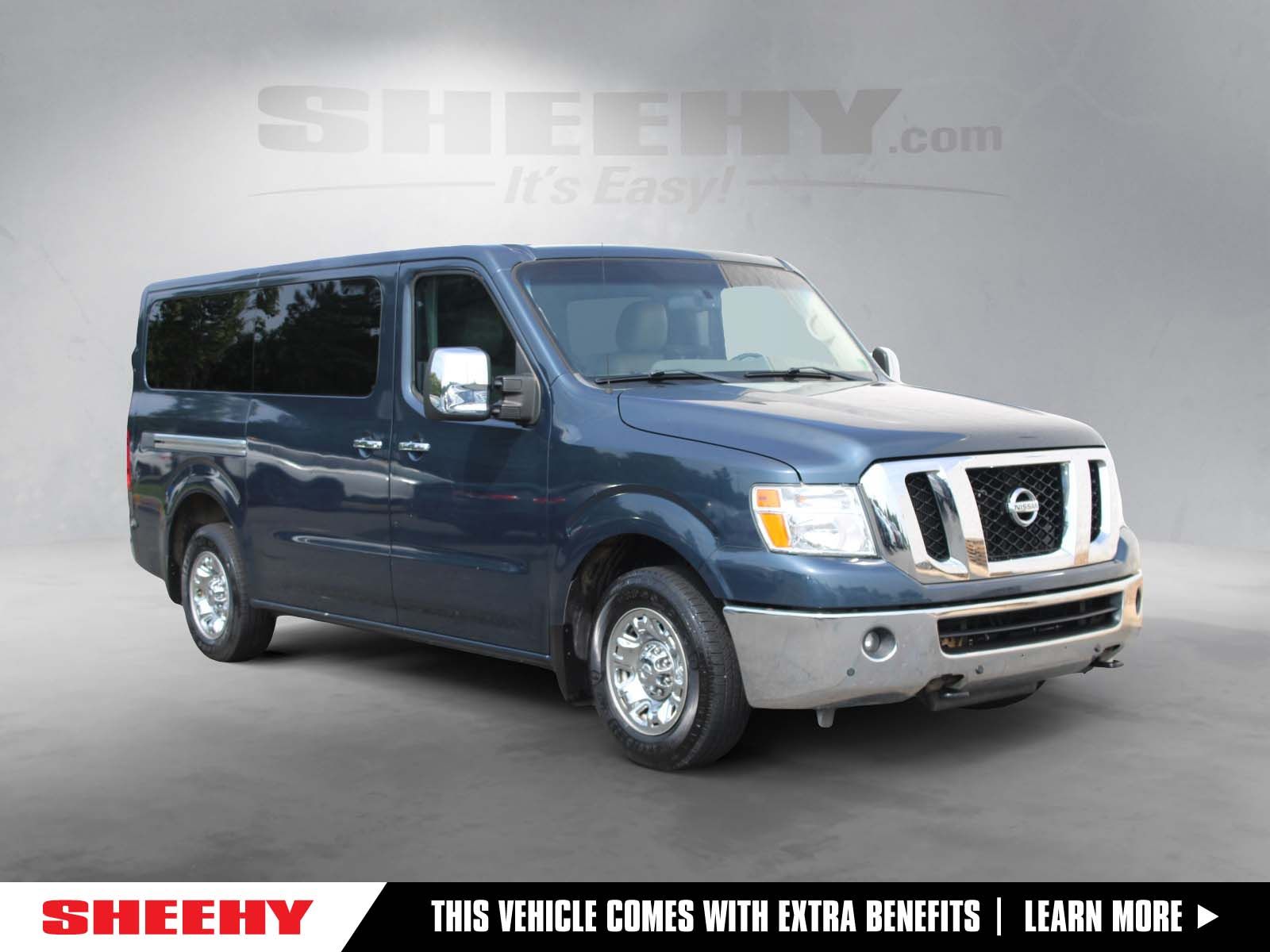 Arctic Blue Metallic 2019 Nissan NV Passenger Van Rear-Wheel Drive 7-Speed Automatic