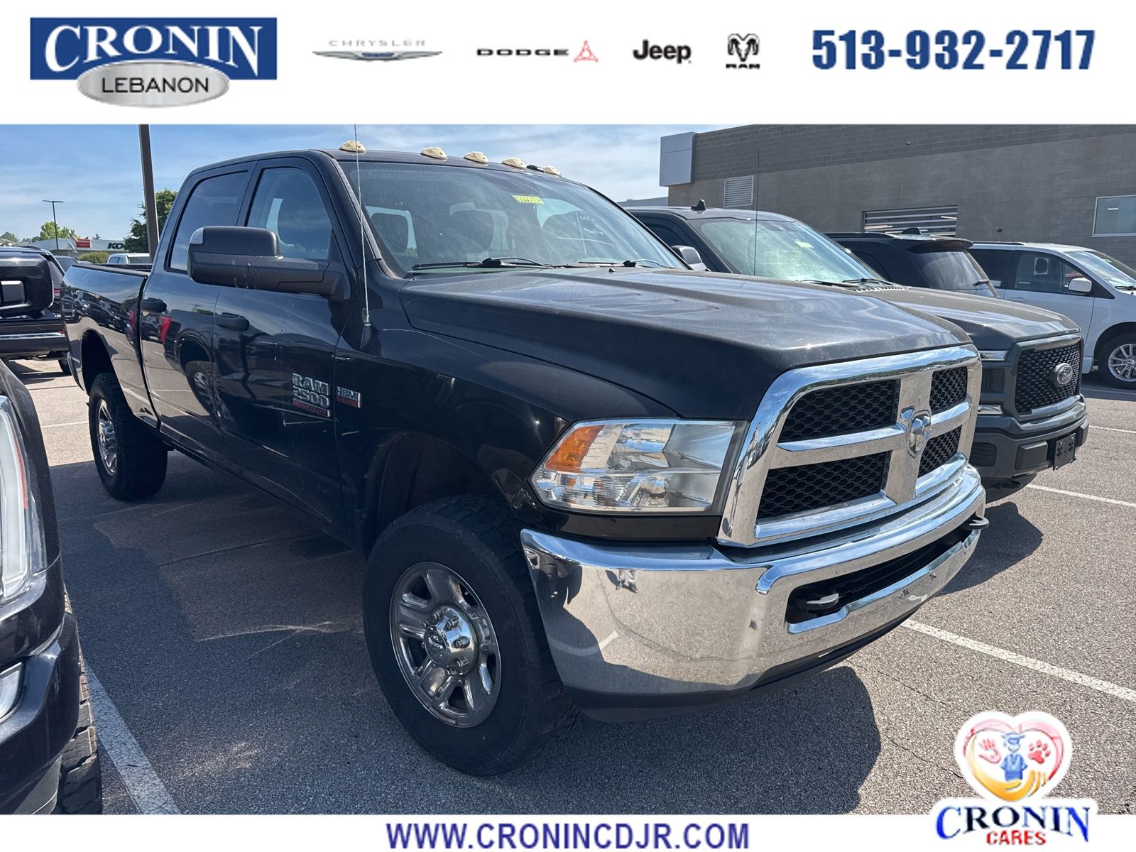 Black Clearcoat 2014 RAM 2500 Tradesman Crew Cab 4WD Pickup Truck Four-Wheel Drive 6-Speed Automatic