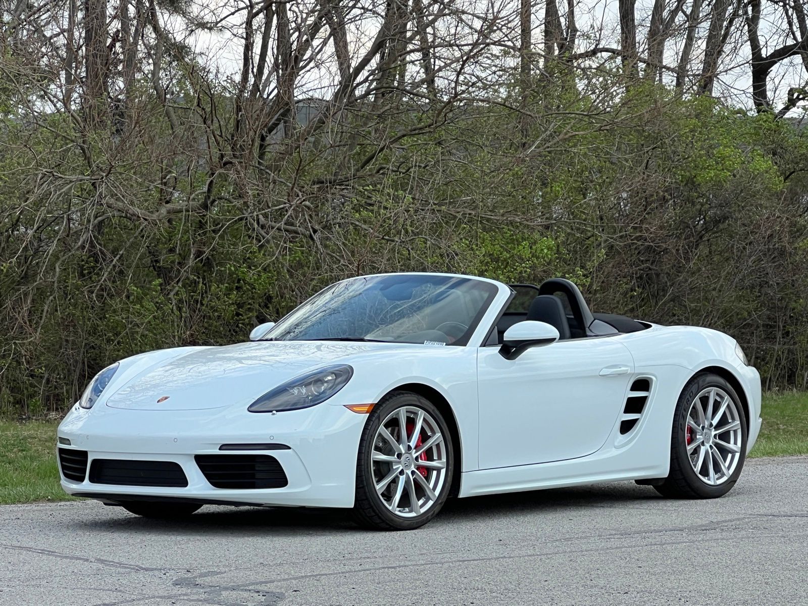 White 2022 Porsche 718 Boxster S RWD Convertible Rear-Wheel Drive 7-Speed Automatic