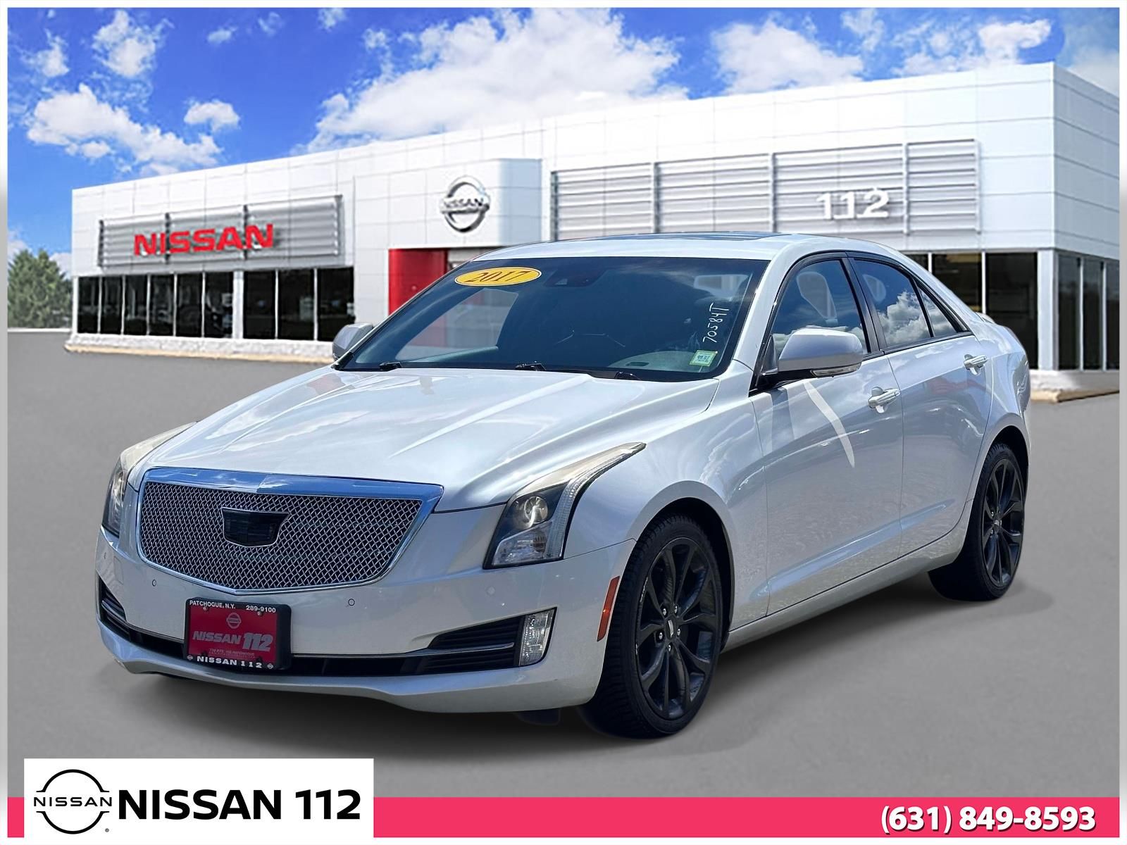 Crystal White 2017 Cadillac ATS Sedan All-Wheel Drive 8-Speed Automatic