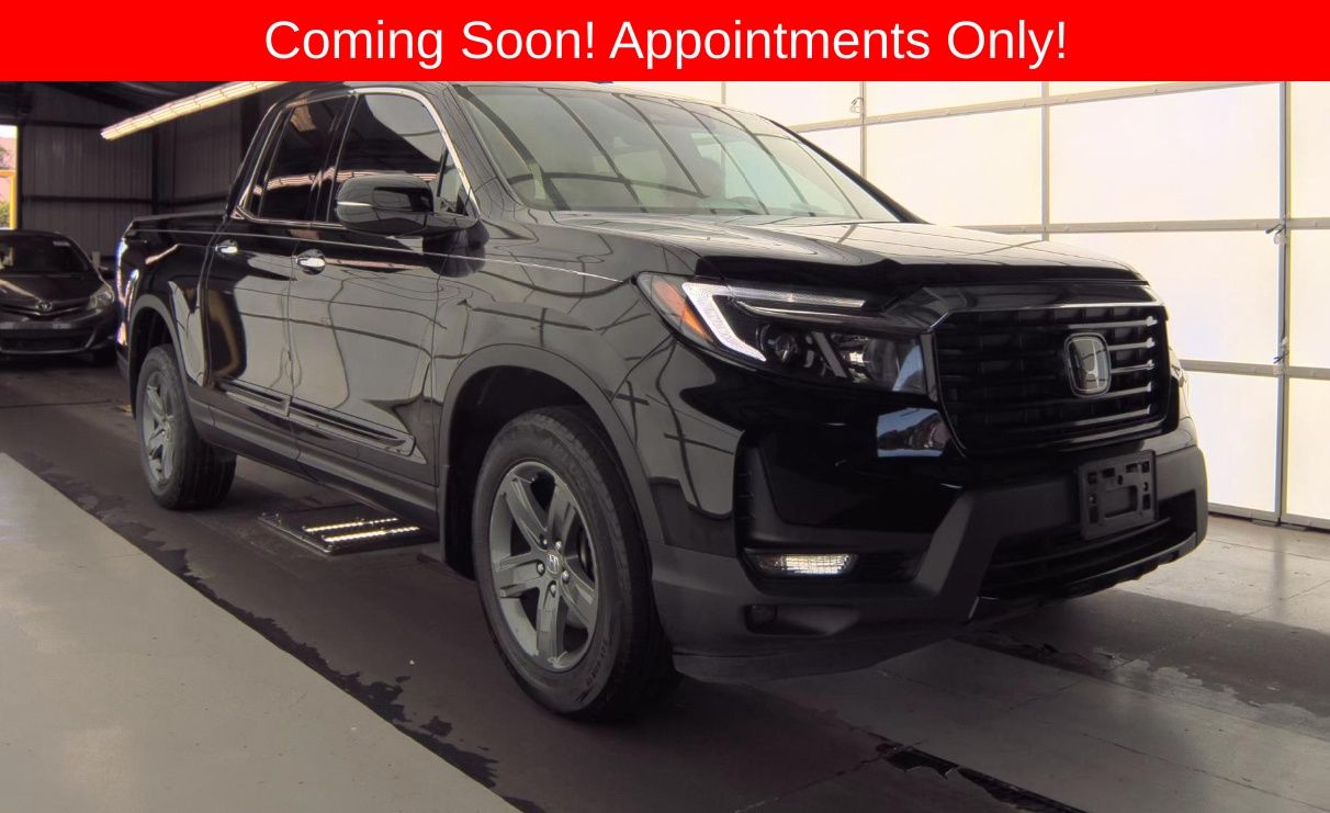 Crystal Black Pearl 2023 Honda Ridgeline Pickup Truck All-Wheel Drive 9-Speed Automatic