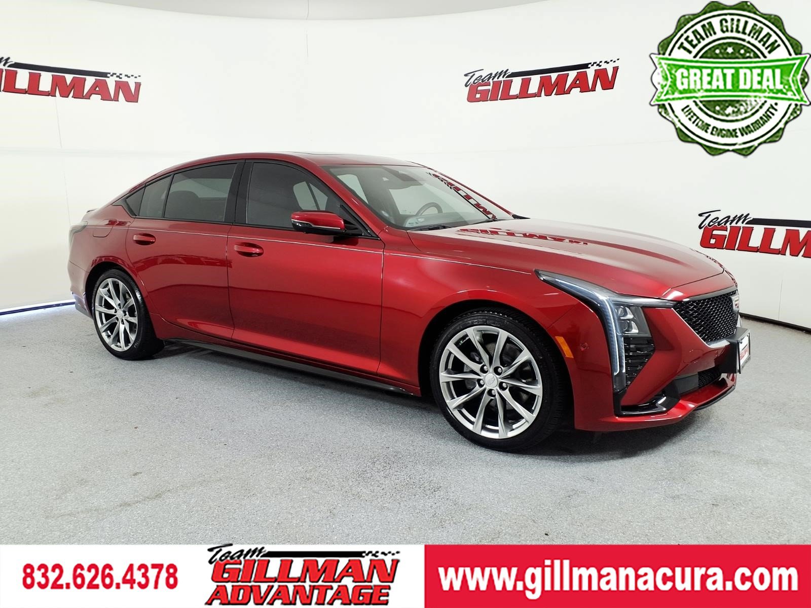 Radiant Red Tintcoat 2025 Cadillac CT5 Sedan Rear-Wheel Drive Automatic