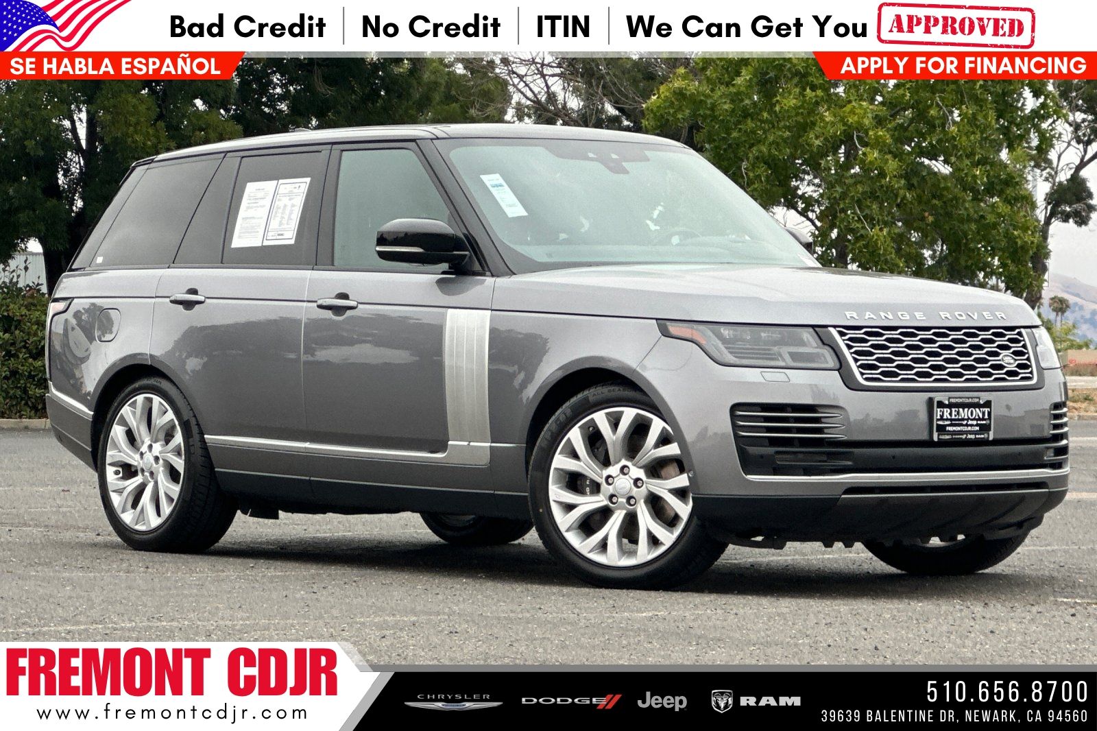 Windward Gray 2021 Land Rover Range Rover SUV / Crossover All-Wheel Drive 8-Speed Automatic