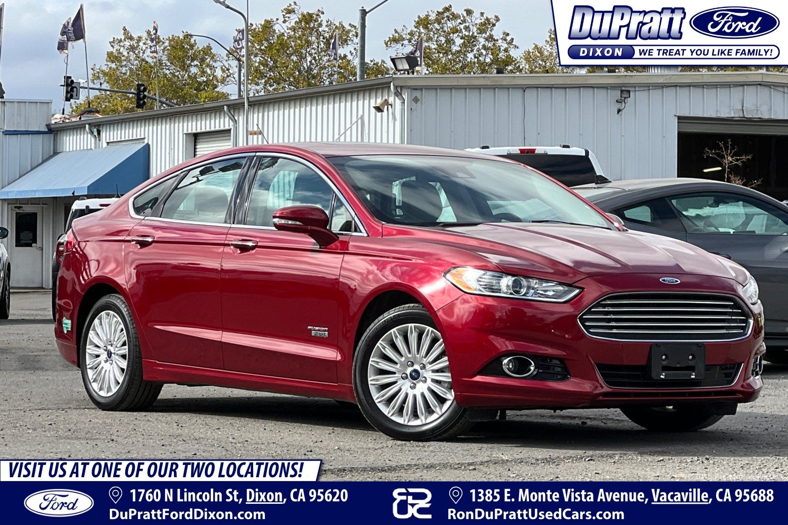 Ruby Red Metallic 2014 Ford Fusion Energi Sedan Front-Wheel Drive Continuously Variable Transmission