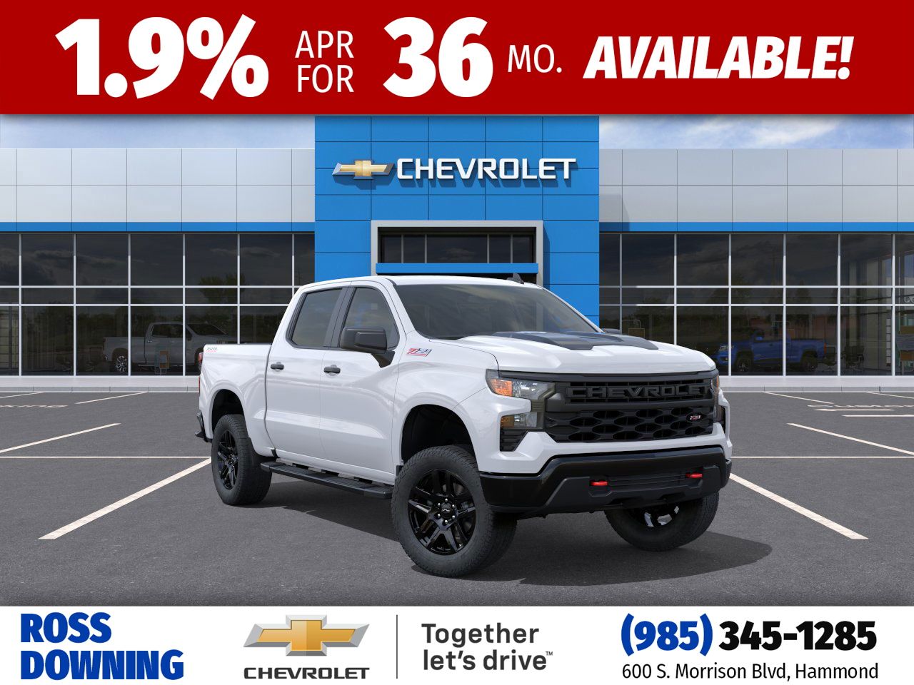 2026 Chevrolet Silverado 1500 Custom Trail Boss Crew Cab 4WD