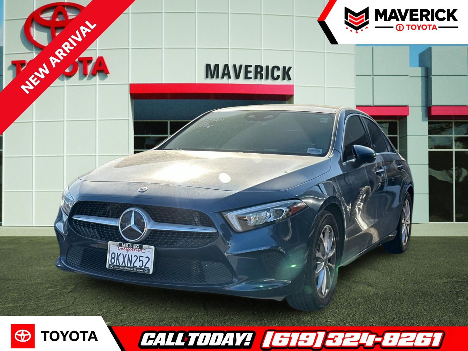 Denim Blue Metallic 2019 Mercedes-Benz A-Class Sedan Front-Wheel Drive 7-Speed Automatic