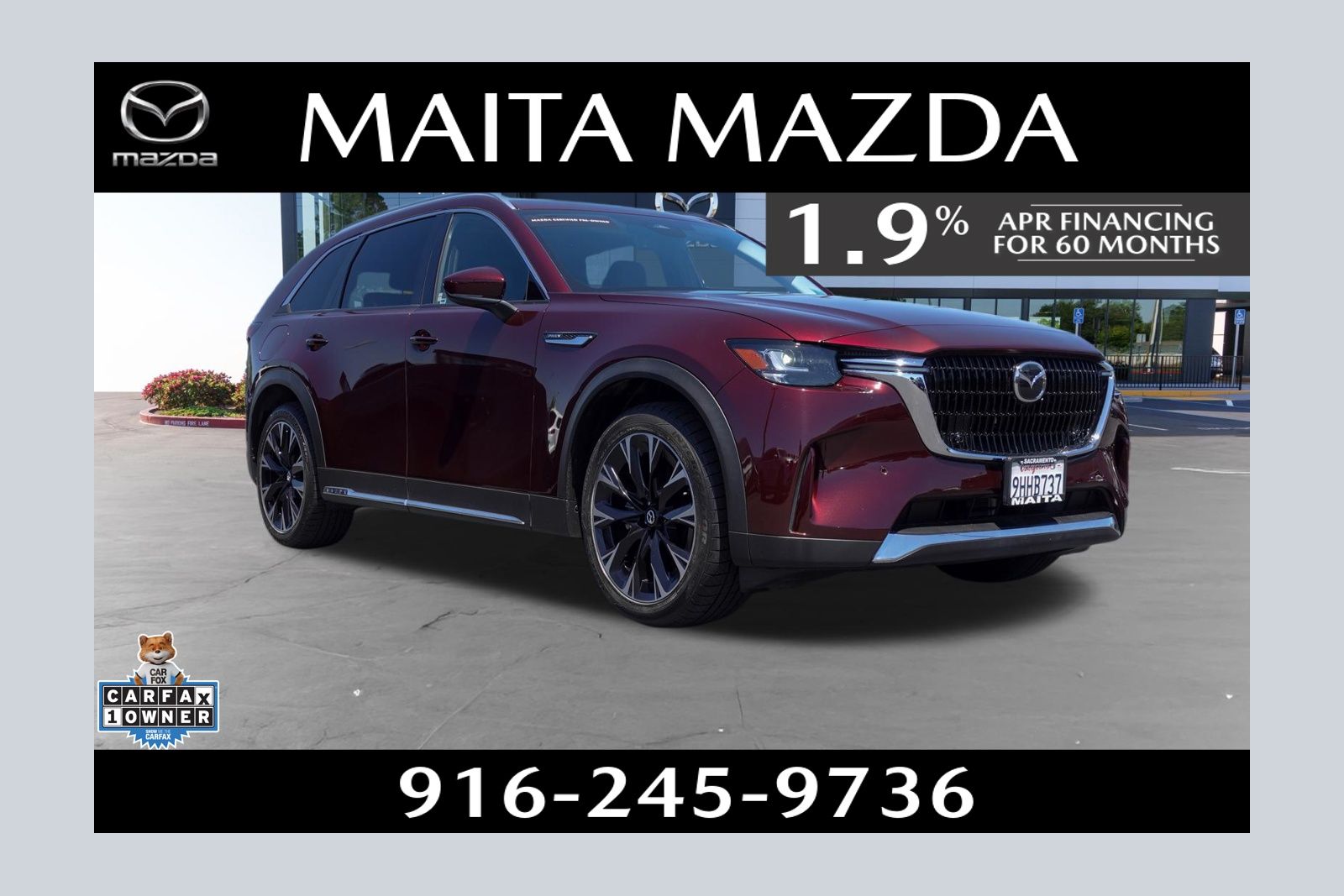 Artisan Red Premium 2024 Mazda CX-90 PHEV Premium AWD SUV / Crossover All-Wheel Drive 8-Speed Automatic