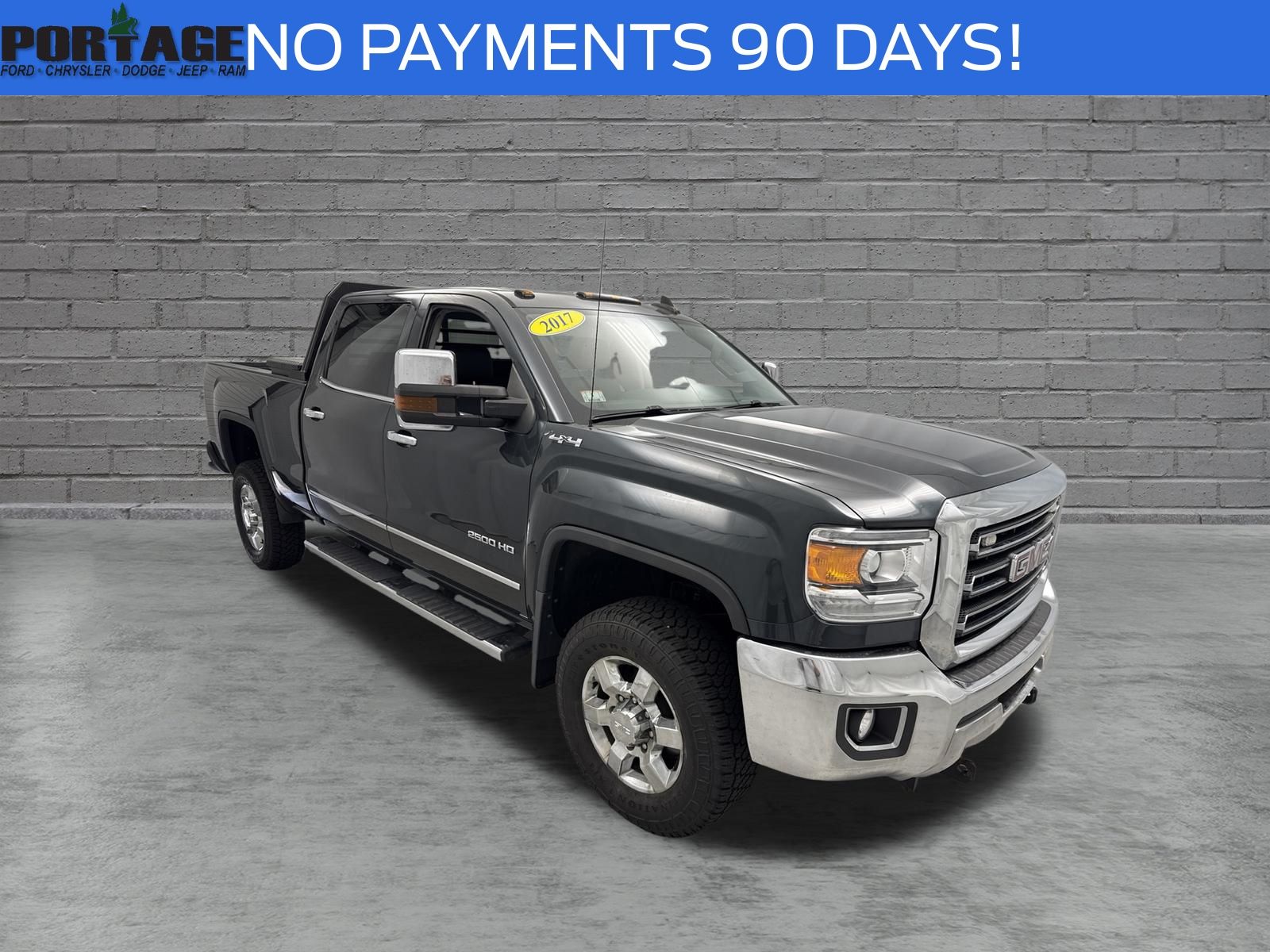 Dark Slate Metallic 2017 GMC Sierra 2500HD Pickup Truck Four-Wheel Drive 6-Speed Automatic Overdrive