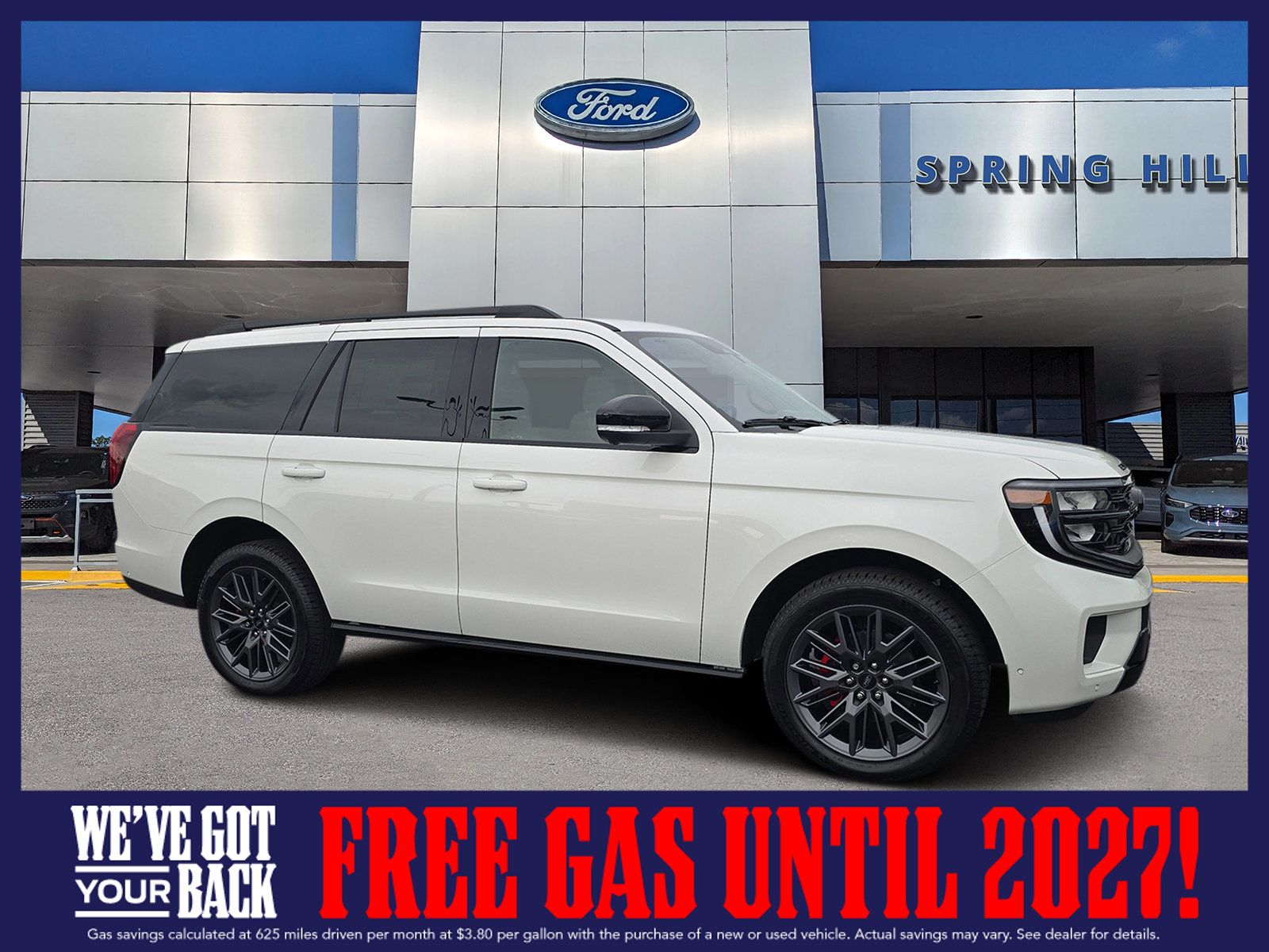White Metallic 2025 Ford Expedition SUV / Crossover Four-Wheel Drive Automatic