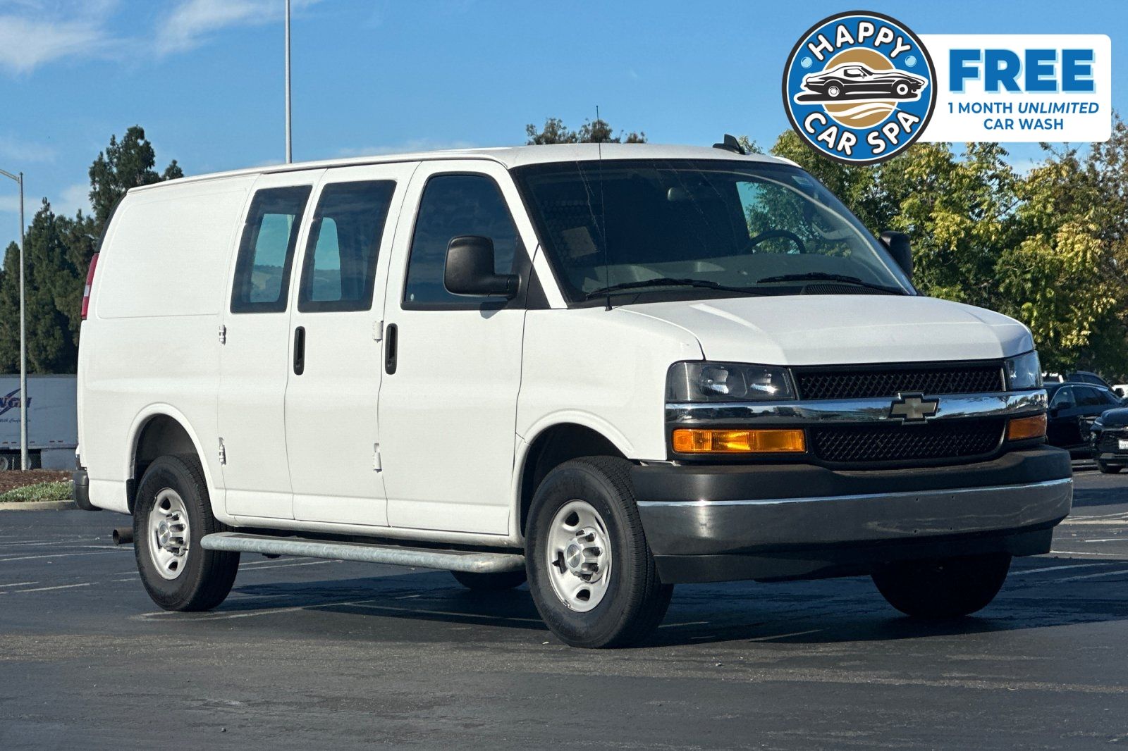 Summit White 2025 Chevrolet Express Cargo Van Rear-Wheel Drive 8-Speed Automatic Overdrive