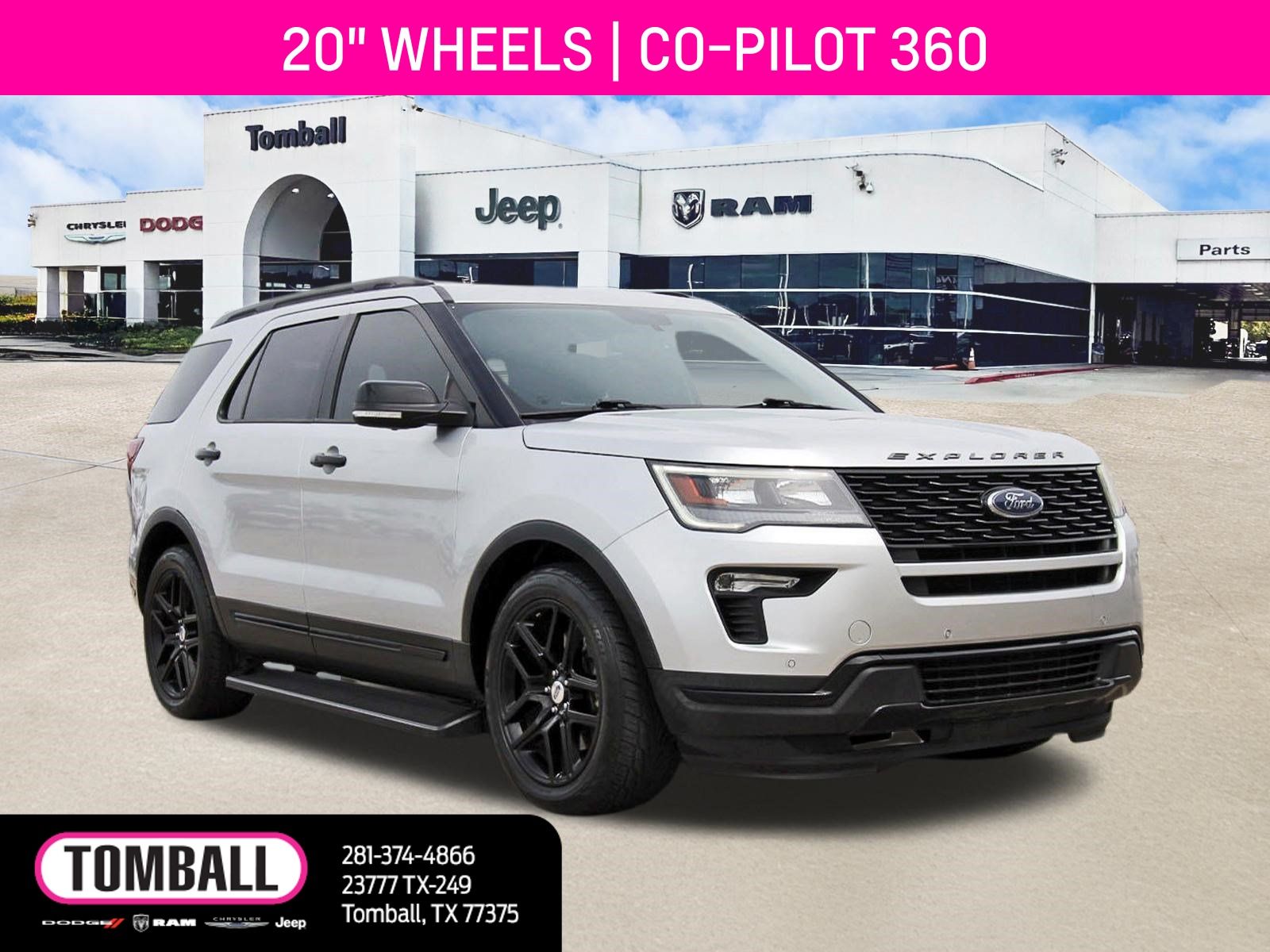 Ingot Silver Metallic 2019 Ford Explorer SUV / Crossover All-Wheel Drive 6-Speed Automatic