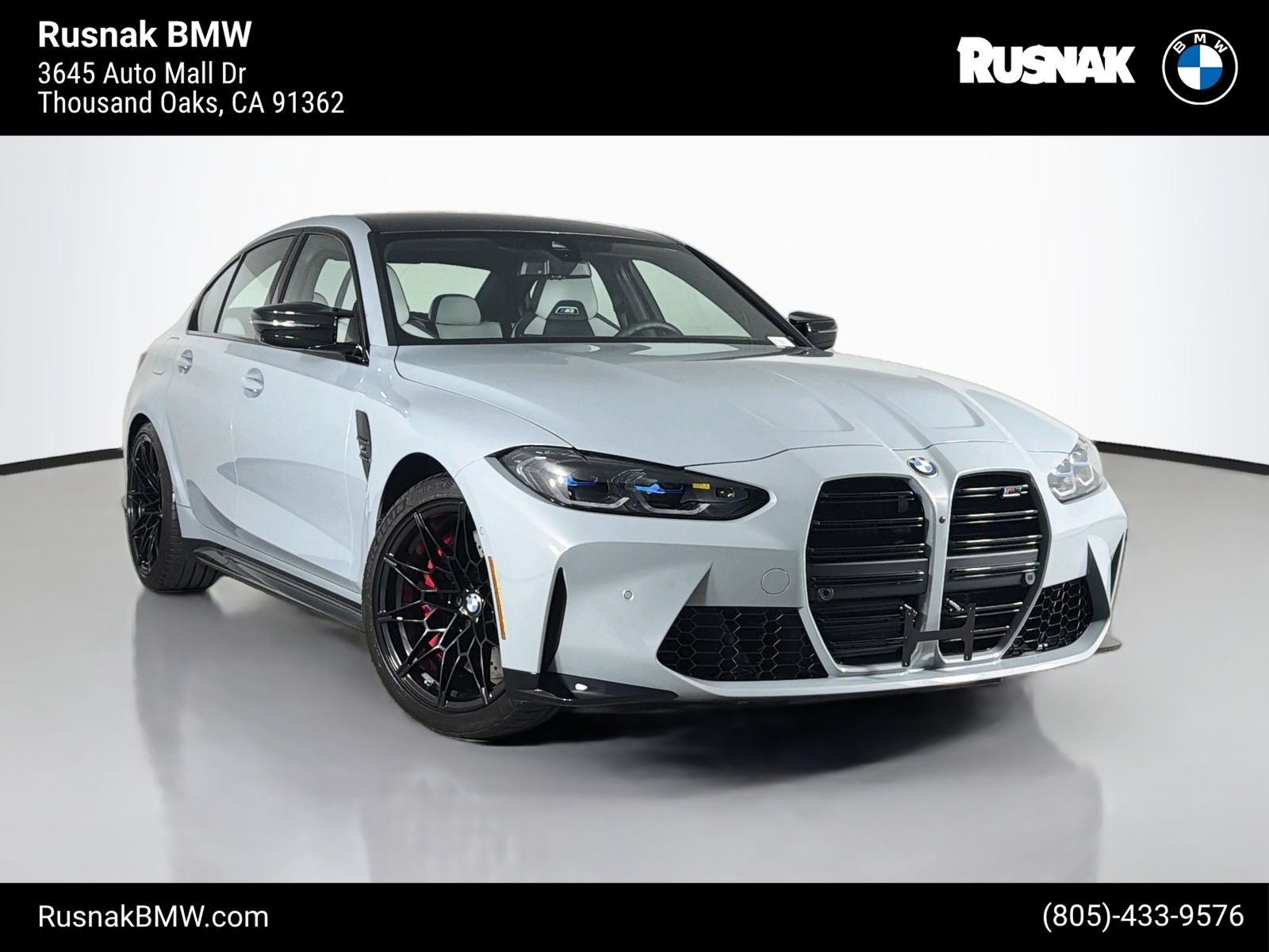 Brooklyn Gray Metallic 2024 BMW M3 Sedan All-Wheel Drive 8-Speed Automatic