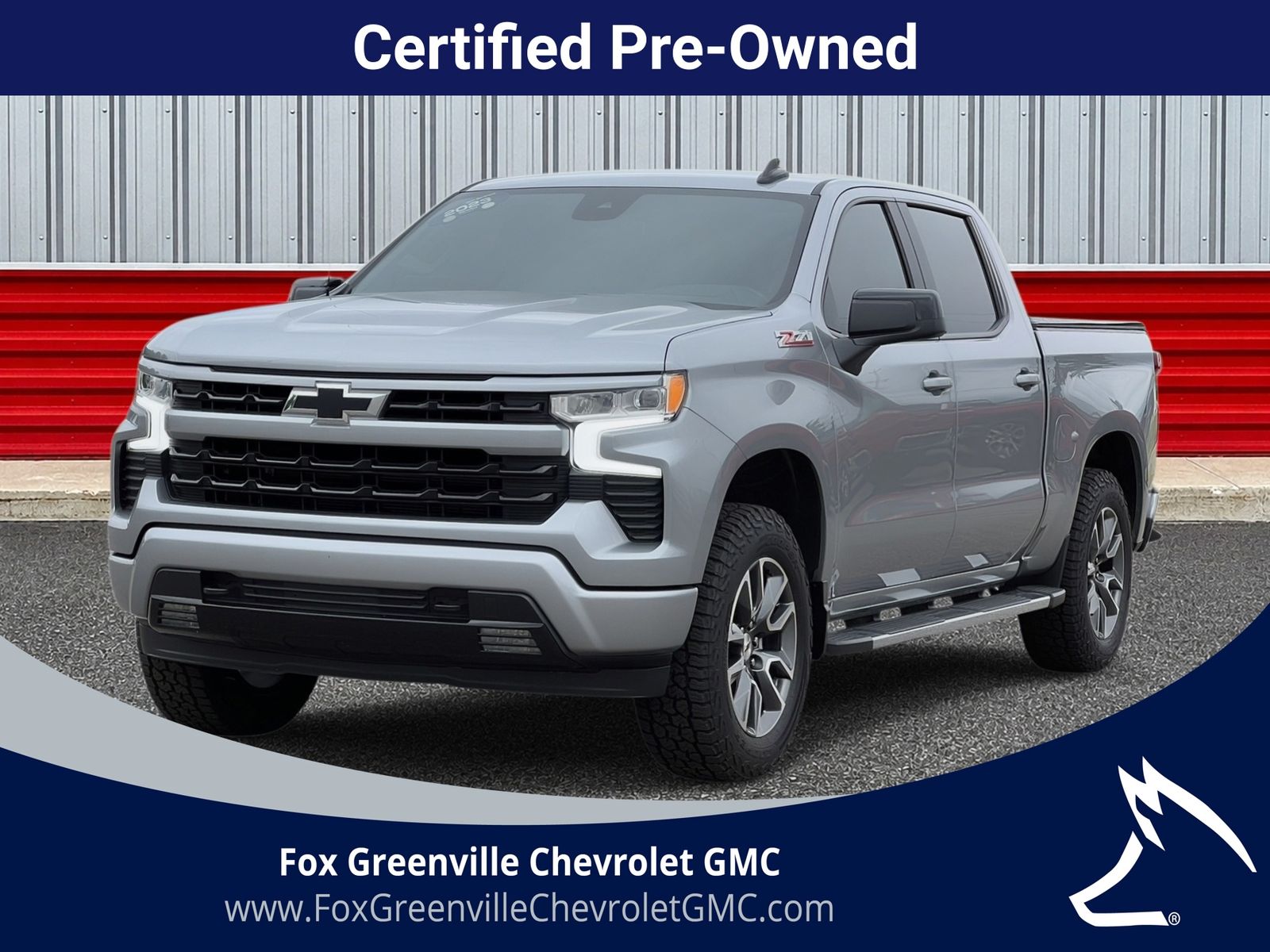 Sterling Gray Metallic 2023 Chevrolet Silverado 1500 Pickup Truck Four-Wheel Drive Automatic