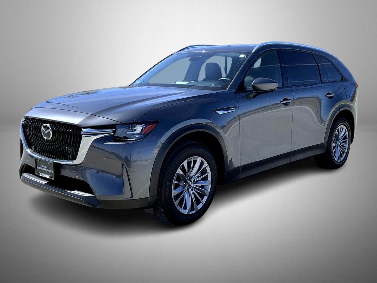 Machine Gray Metallic 2025 Mazda CX-90 3.3 Turbo Preferred AWD SUV / Crossover All-Wheel Drive 8-Speed Automatic