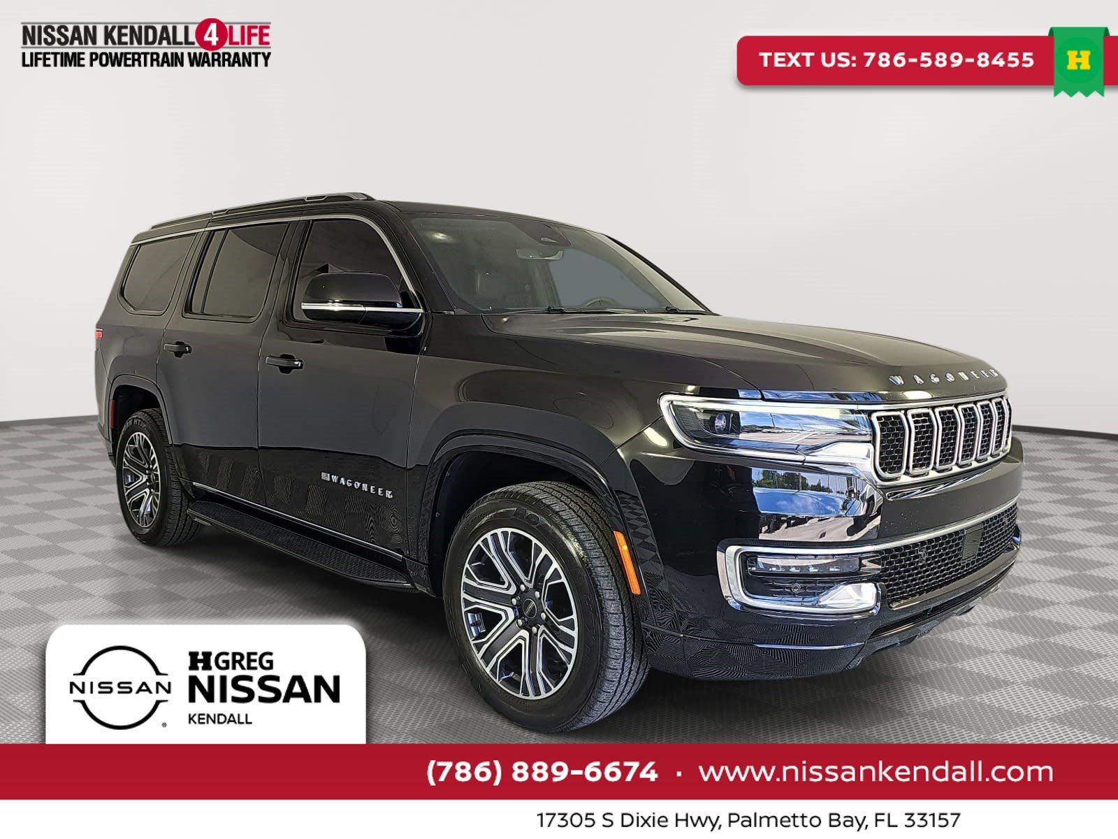 Diamond Black Crystal Pearlcoat 2025 Jeep Wagoneer SUV / Crossover Four-Wheel Drive 8-Speed Automatic