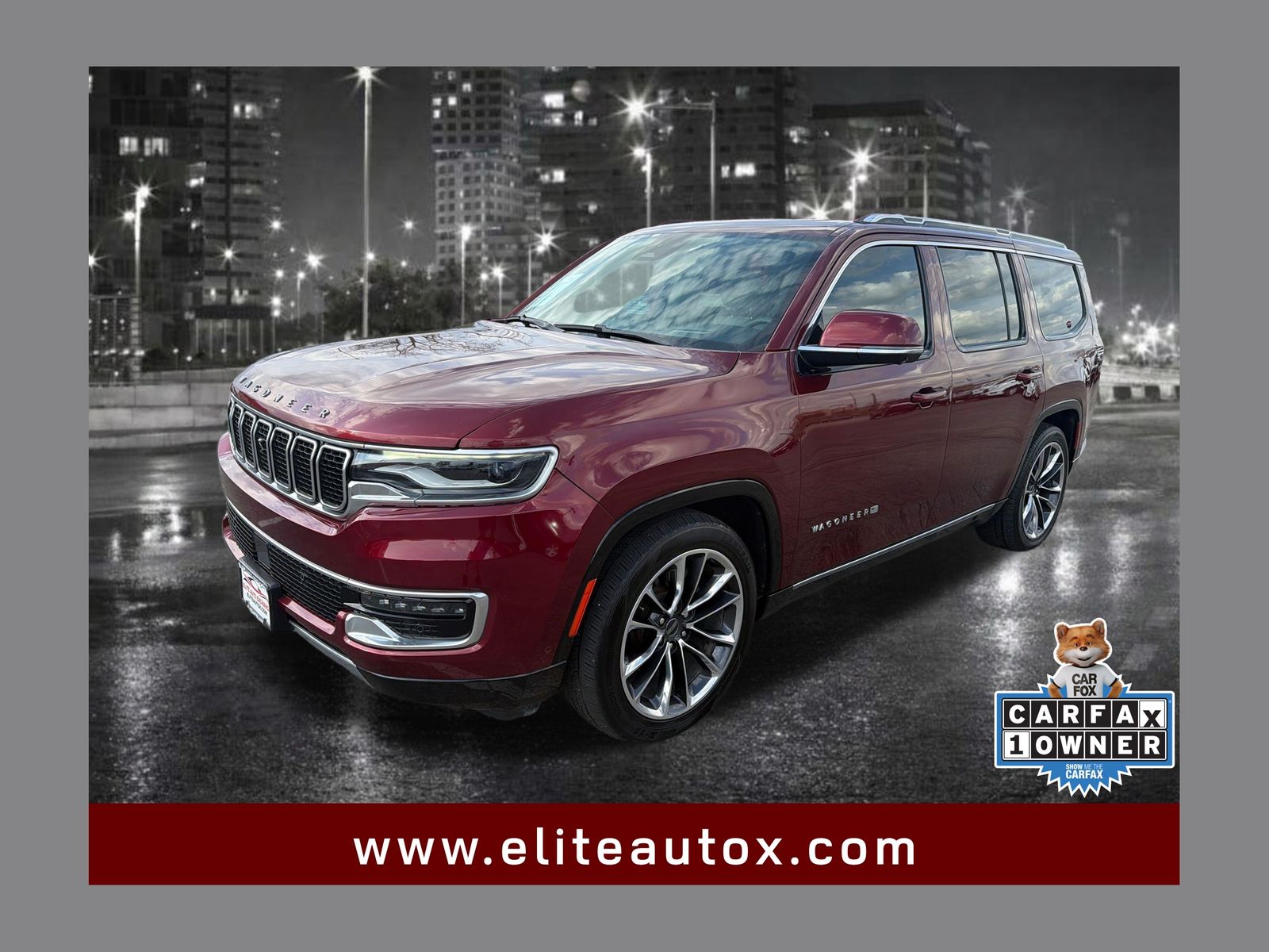 Velvet Red Pearlcoat 2022 Jeep Wagoneer SUV / Crossover Four-Wheel Drive 8-Speed Automatic