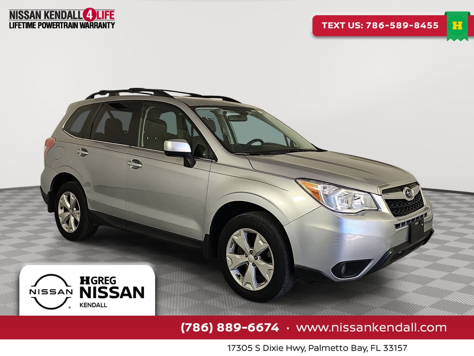 Ice Silver Metallic 2016 Subaru Forester SUV / Crossover All-Wheel Drive Continuously Variable Transmission