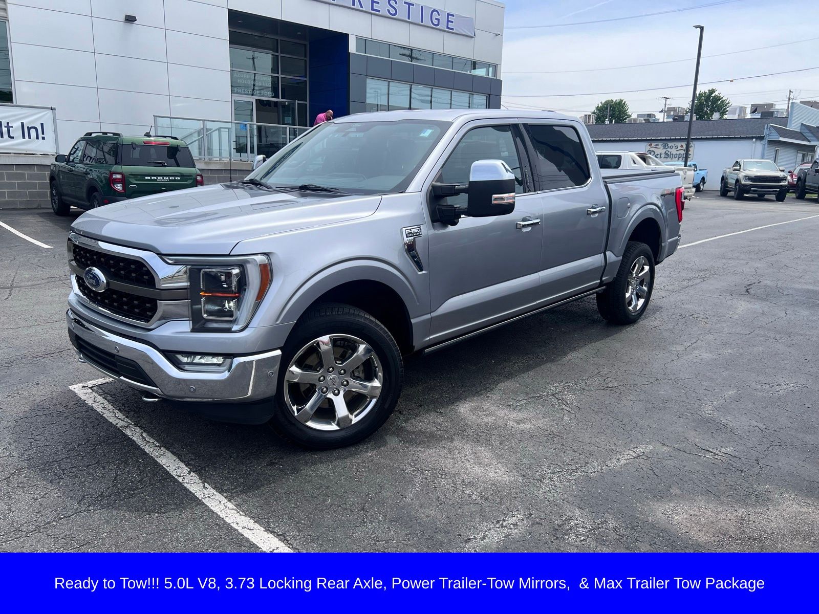 Silver Metallic 2021 Ford F-150 Pickup Truck Four-Wheel Drive Automatic