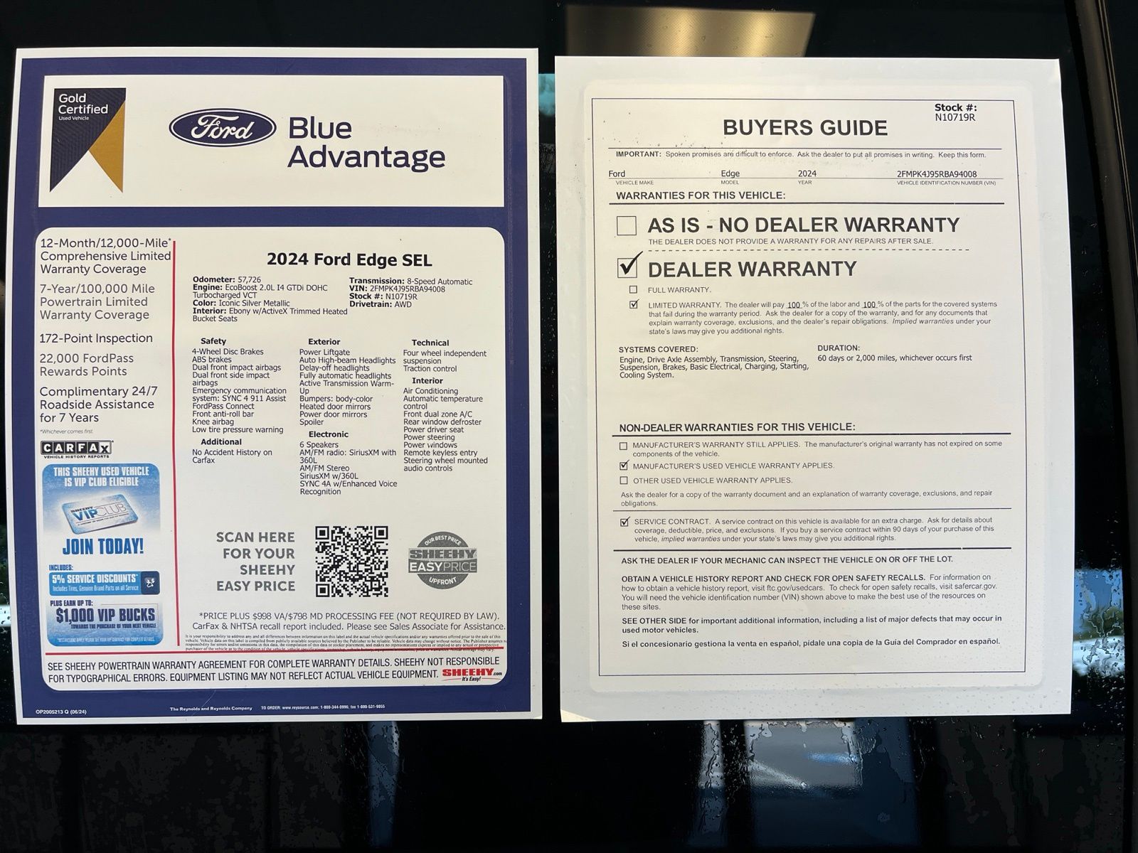 Certified Used 2024 Silver Ford SEL image 24
