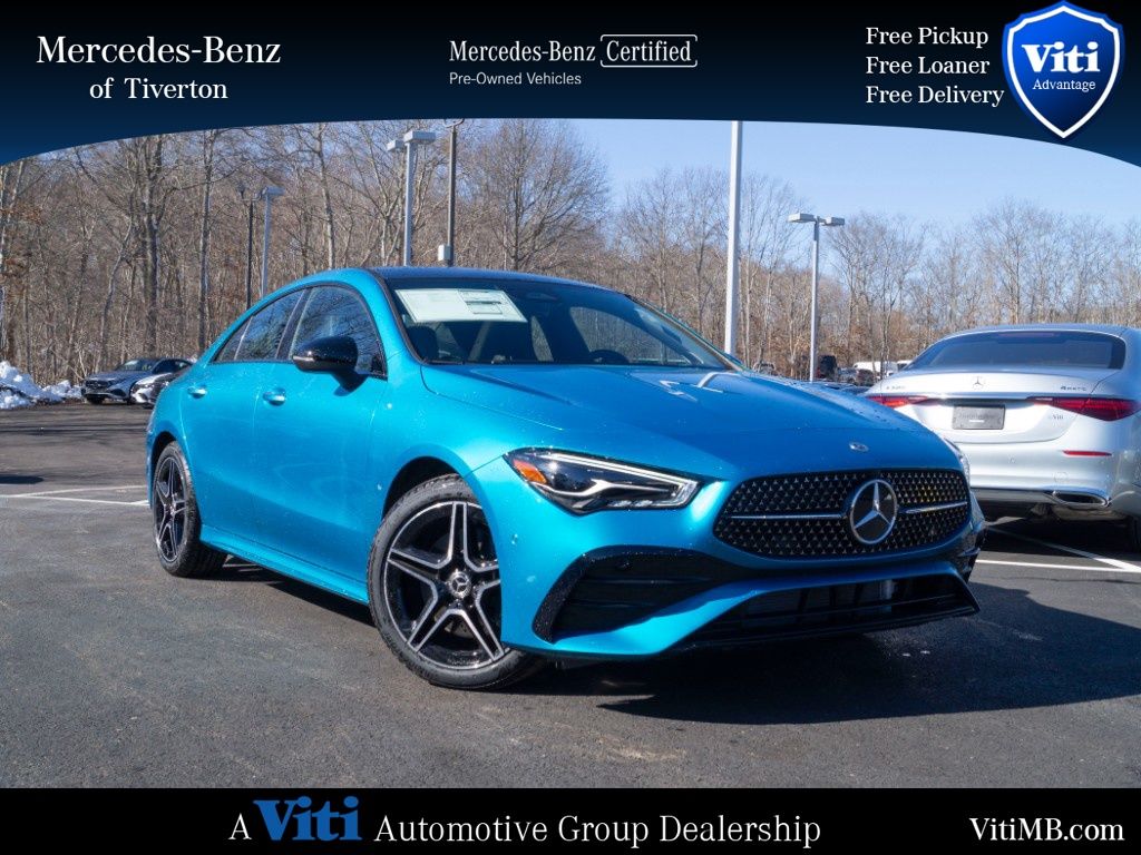 MANUFAKTUR Hyper Blue Metallic 2024 Mercedes-Benz CLA 250 4MATIC Coupe All-Wheel Drive 8-Speed Dual Clutch