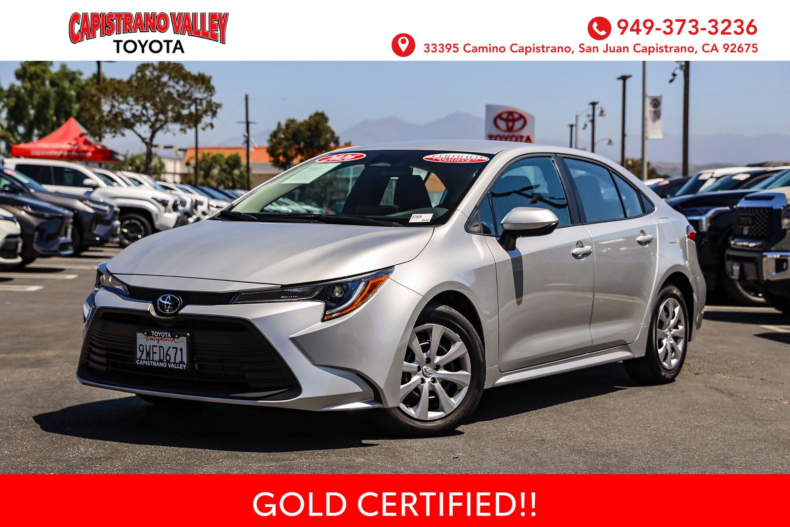 Classic Silver Metallic 2026 Toyota Corolla Sedan Front-Wheel Drive Continuously Variable Transmission