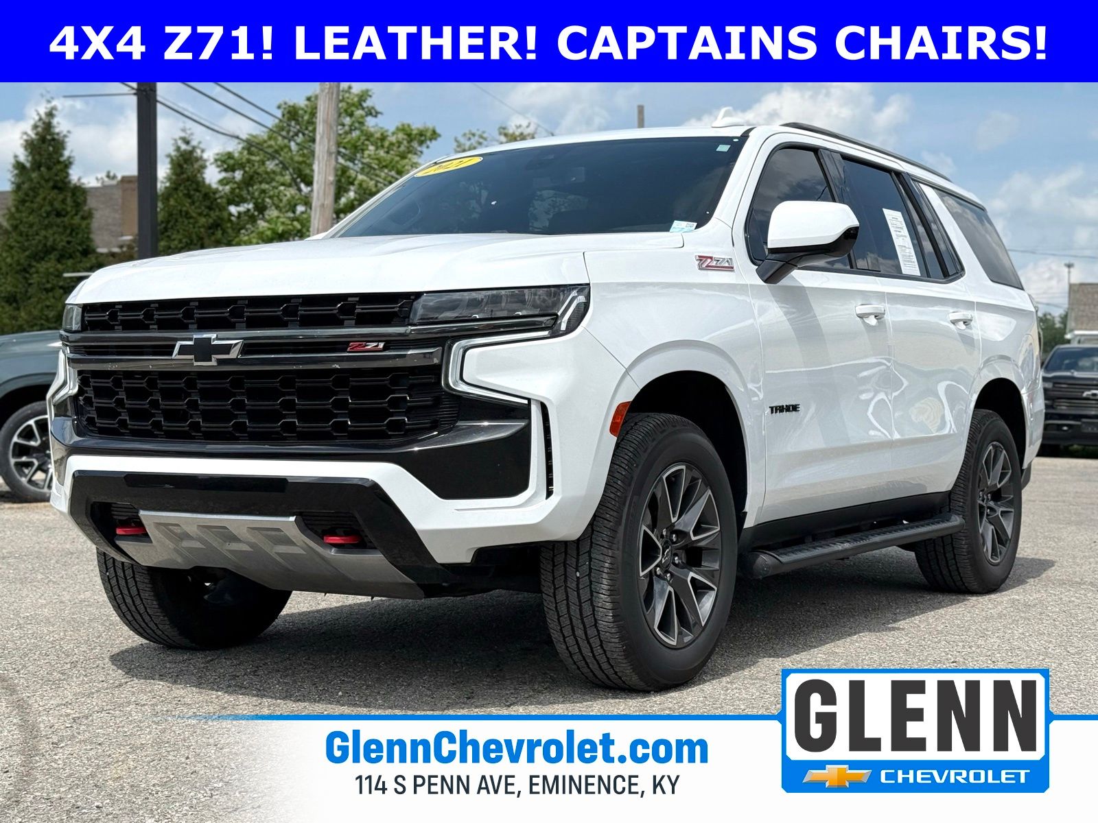 Summit White 2021 Chevrolet Tahoe Z71 4WD SUV / Crossover Four-Wheel Drive