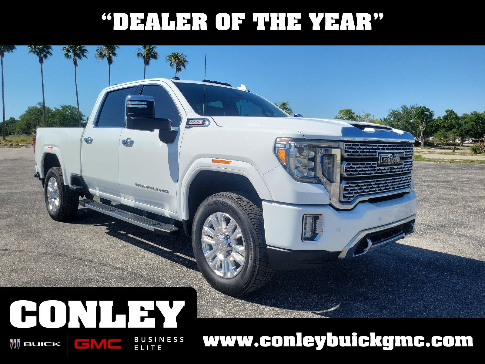 Summit White 2020 GMC Sierra 2500HD Denali Crew Cab 4WD Pickup Truck Four-Wheel Drive Automatic