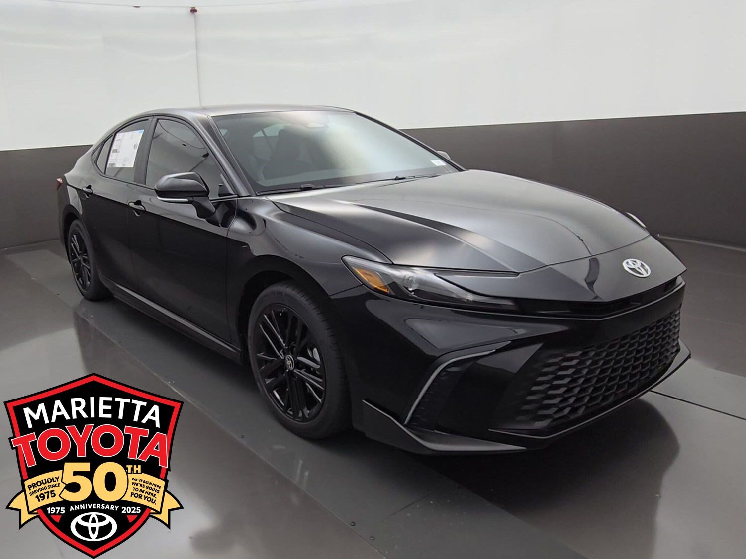 Midnight Black Metallic 2026 Toyota Camry Sedan Front-Wheel Drive Continuously Variable Transmission