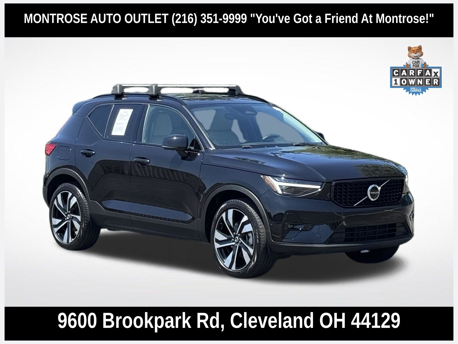 Onyx Black Metallic 2025 Volvo XC40 SUV / Crossover All-Wheel Drive Automatic
