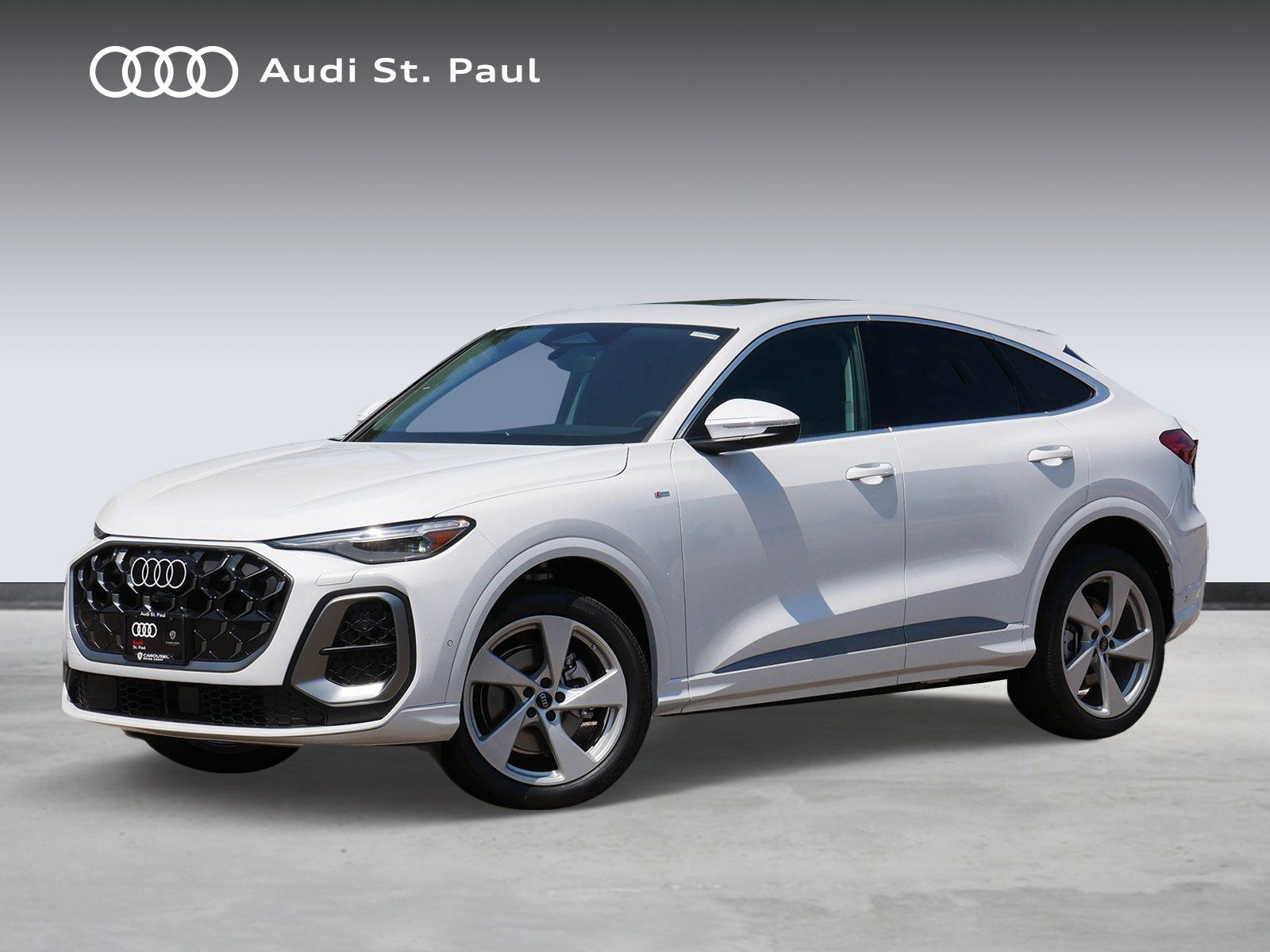 Glacier White Metallic 2026 Audi Q5 Sportback Sedan All-Wheel Drive 7-Speed Automatic