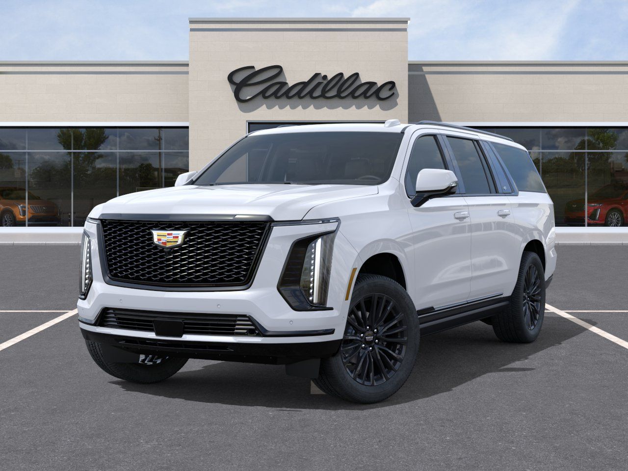 2026 Cadillac Escalade ESV Platinum Edition White at Ross Downing Buick GMC