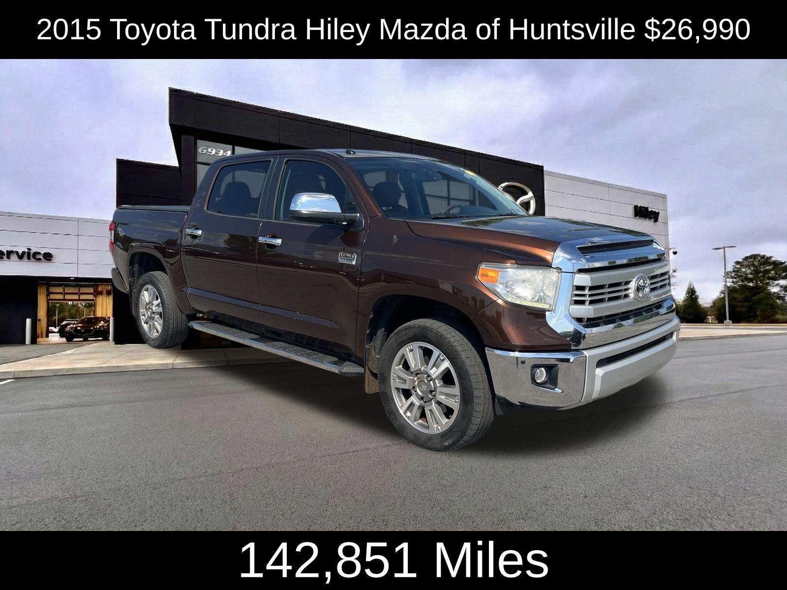 Sunset Bronze 2015 Toyota Tundra Pickup Truck Four-Wheel Drive 6-Speed Automatic Overdrive