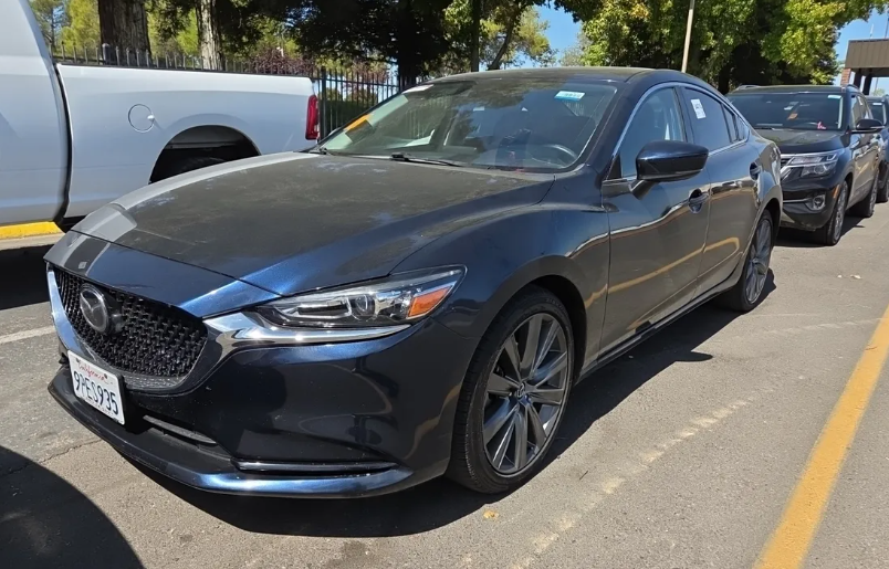 Crystal Blue 2021 Mazda MAZDA6 Sedan Front-Wheel Drive 6-Speed Automatic