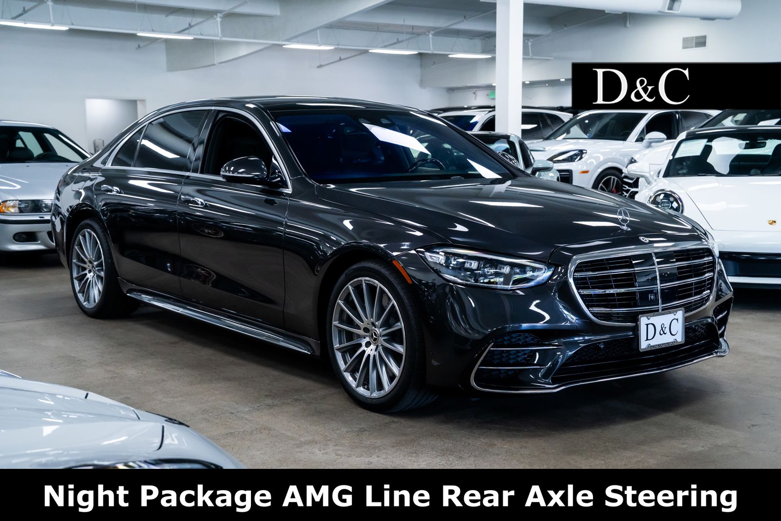 Graphite Gray Metallic 2023 Mercedes-Benz S-Class S 580e 4MATIC AWD Sedan All-Wheel Drive 9-Speed Automatic