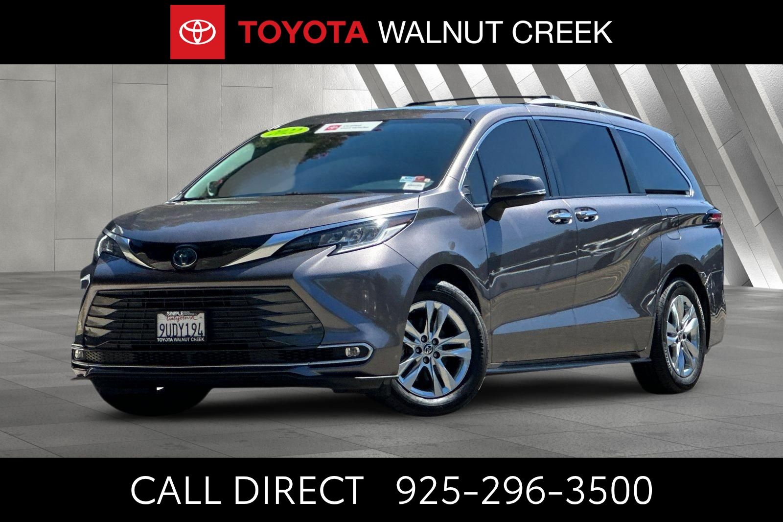 Predawn Gray Mica 2022 Toyota Sienna Minivan All-Wheel Drive Continuously Variable Transmission