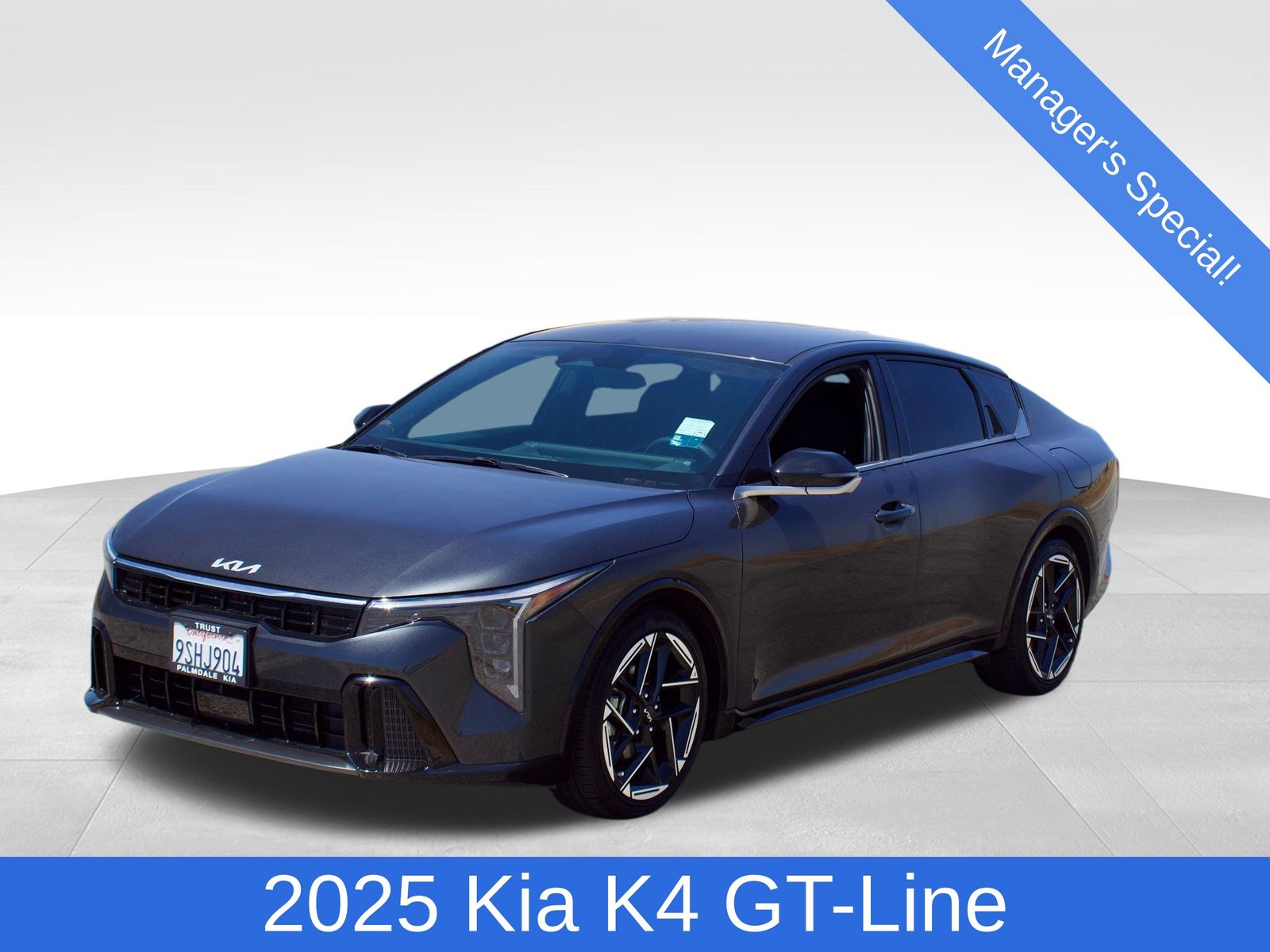Interstellar Gray 2025 Kia K4 Sedan Front-Wheel Drive Continuously Variable Transmission