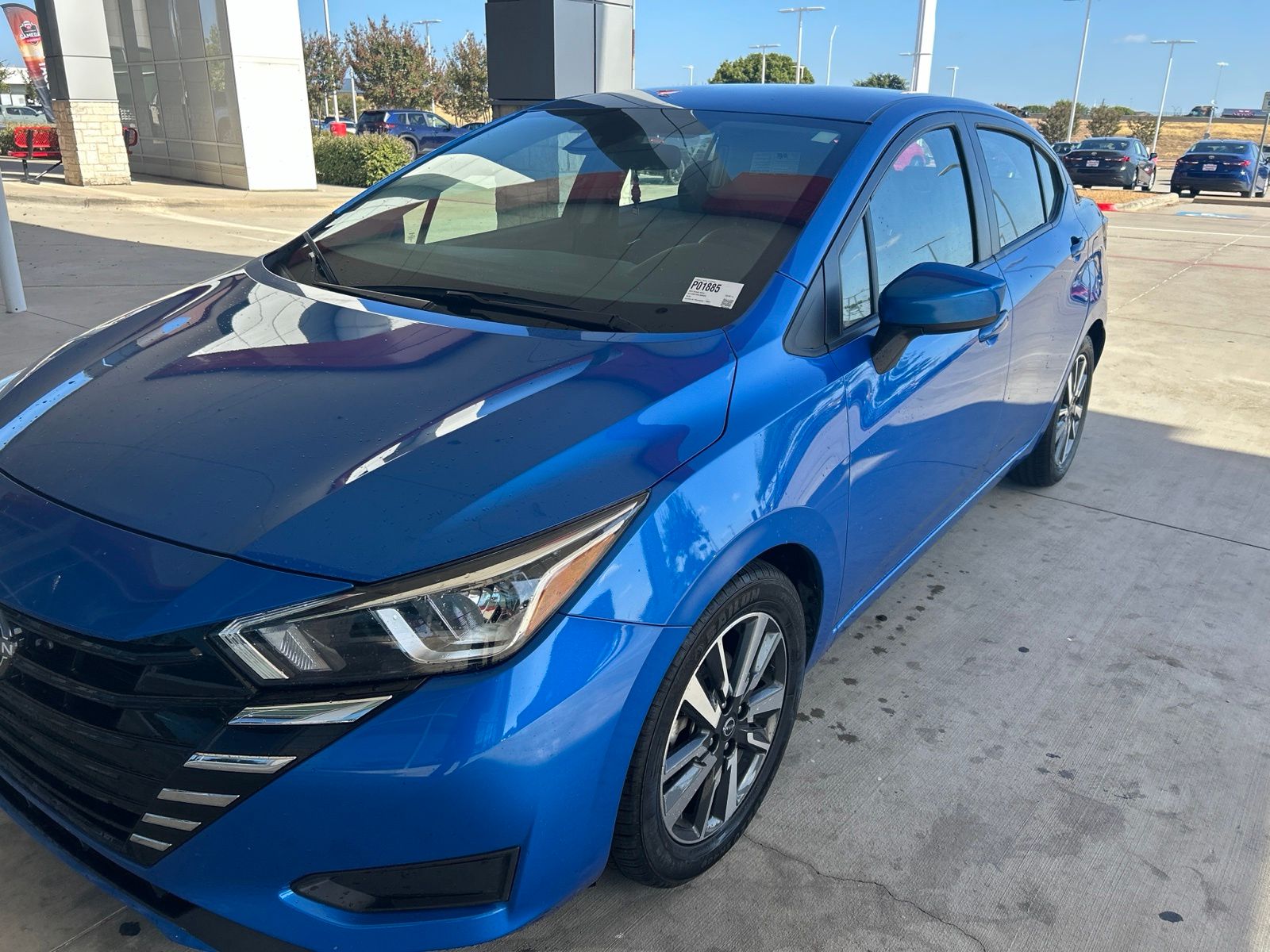 Electric Blue Metallic 2024 Nissan Versa Sedan Front-Wheel Drive Continuously Variable Transmission