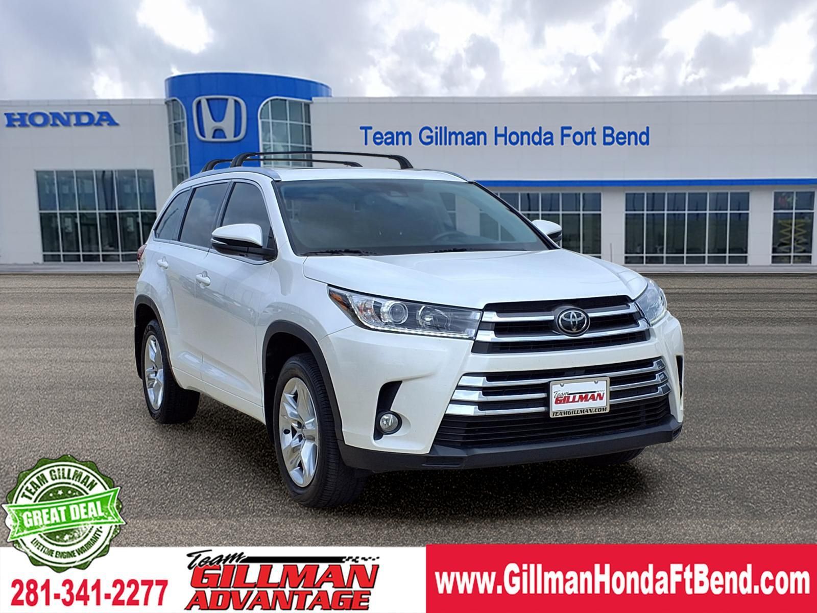 White (Blizzard Pearl) 2017 Toyota Highlander Limited SUV / Crossover Front-Wheel Drive 8-Speed Automatic