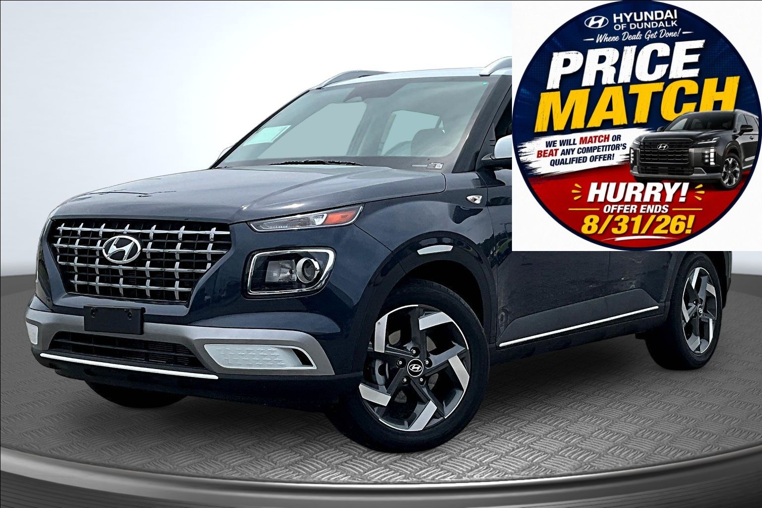 Denim w/White Roof 2026 Hyundai Venue SUV / Crossover Front-Wheel Drive Continuously Variable Transmission