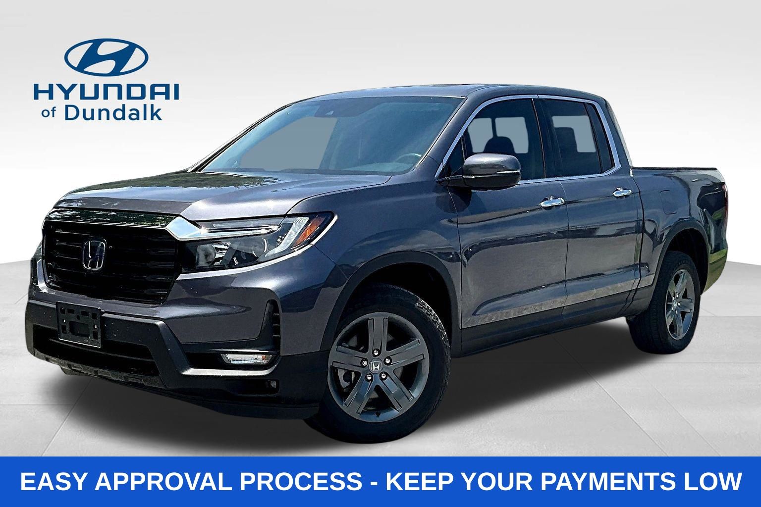 Gray 2023 Honda Ridgeline Pickup Truck All-Wheel Drive 9-Speed Automatic