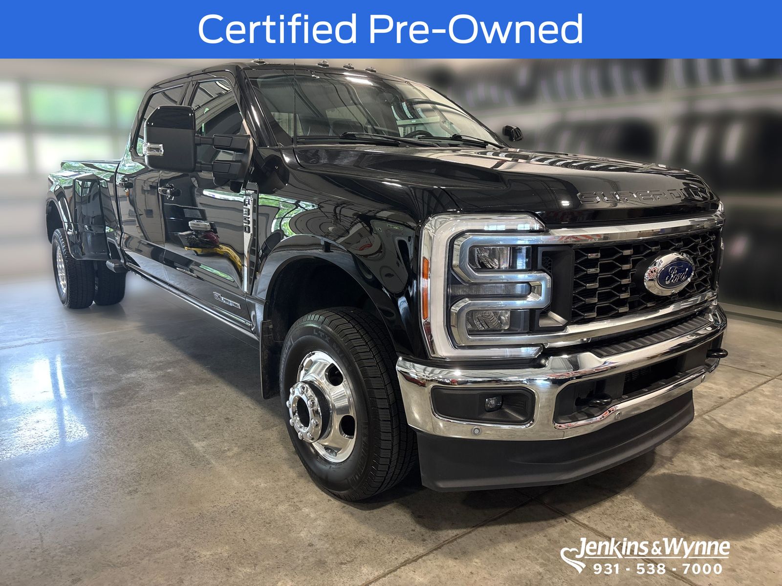 Agate Black Metallic 2023 Ford F-350 Super Duty Pickup Truck Four-Wheel Drive Automatic