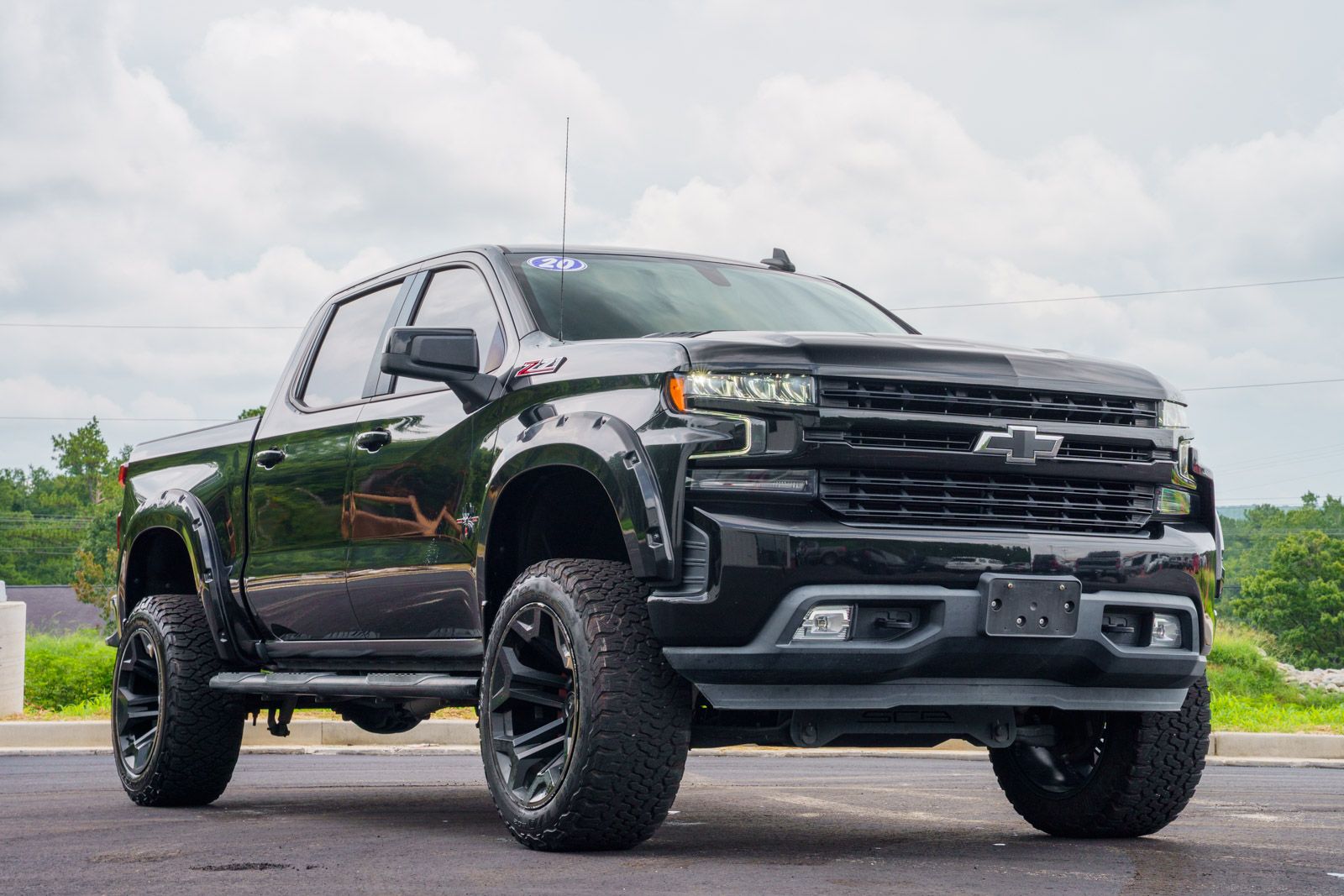Black 2020 Chevrolet Silverado 1500 Pickup Truck Four-Wheel Drive 8-Speed Automatic