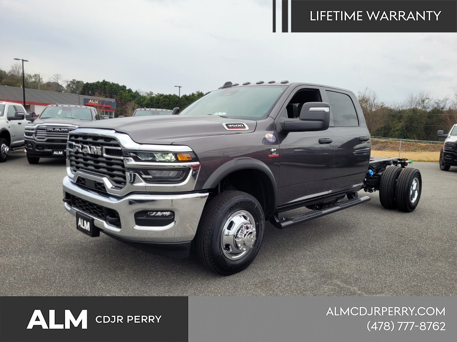 Gray (Granite Crystal Metallic Clearcoat) 2026 RAM 3500 Chassis Tradesman Crew Cab LB DRW 4WD Pickup Truck Four-Wheel Drive 8-Speed Automatic