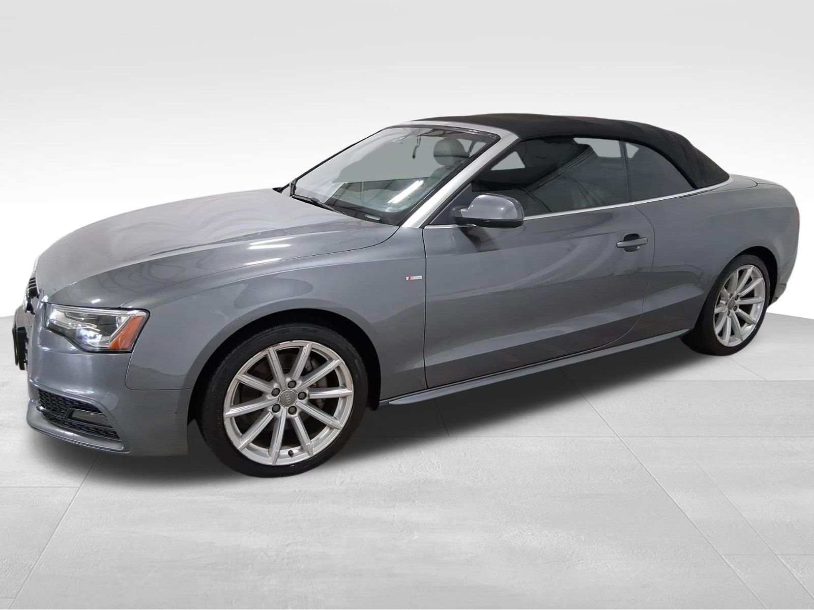 Monsoon Gray Metallic 2015 Audi A5 2.0T quattro Premium Plus Cabriolet AWD Convertible All-Wheel Drive 8-Speed Automatic