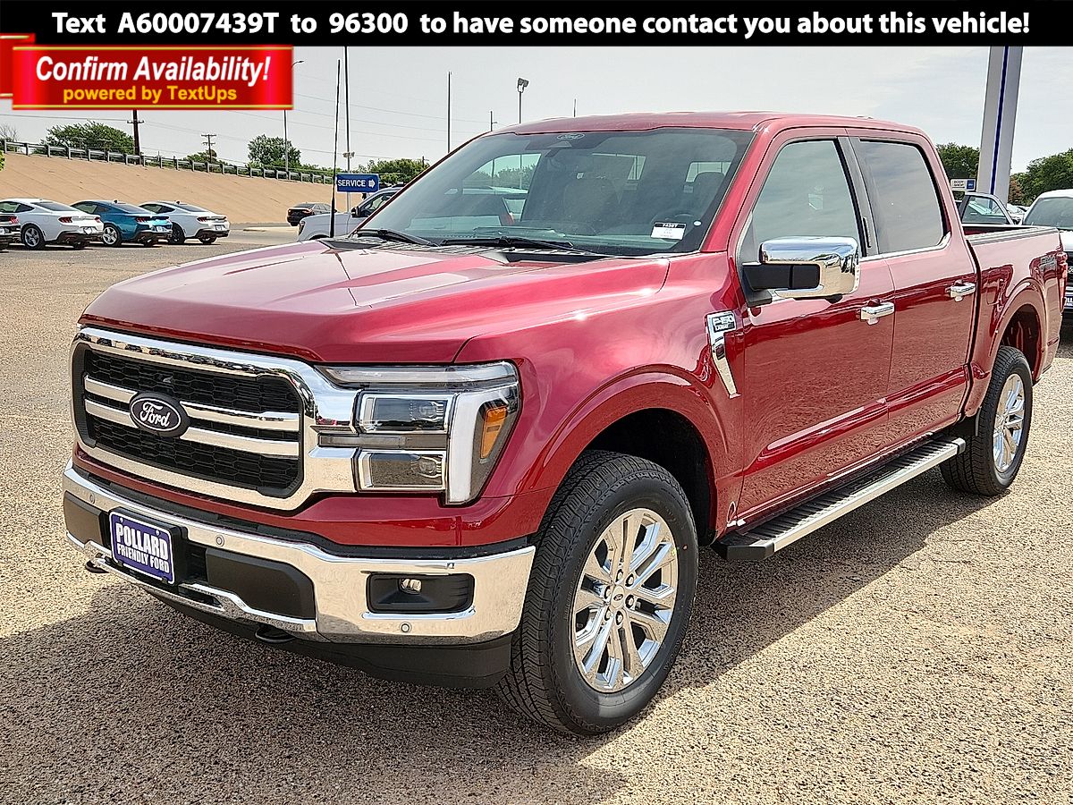 Ruby Red Metallic Tinted Clearcoat 2026 Ford F-150 Lariat SuperCrew 4WD Pickup Truck Four-Wheel Drive Automatic
