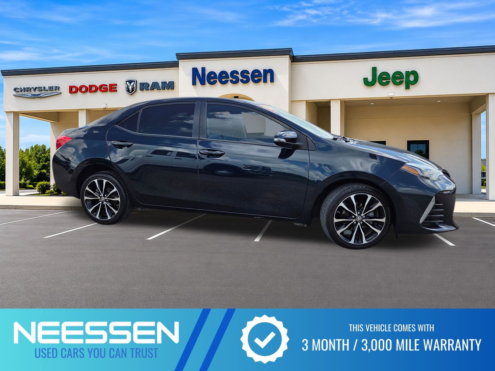 Teal (Aqua) 2019 Toyota Corolla Sedan Front-Wheel Drive Continuously Variable Transmission
