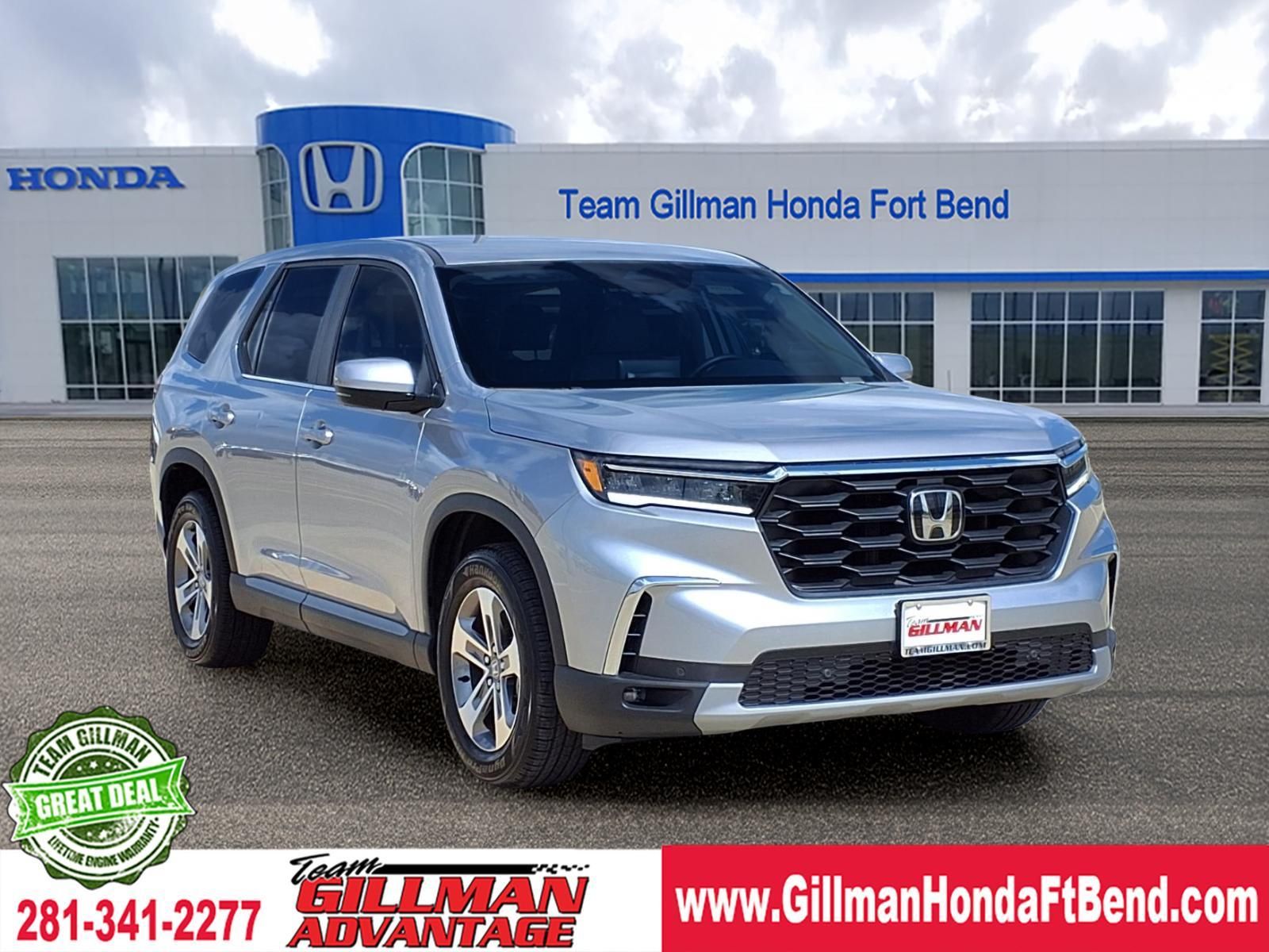 Lunar Silver Metallic 2025 Honda Pilot EX-L FWD SUV / Crossover Front-Wheel Drive Automatic