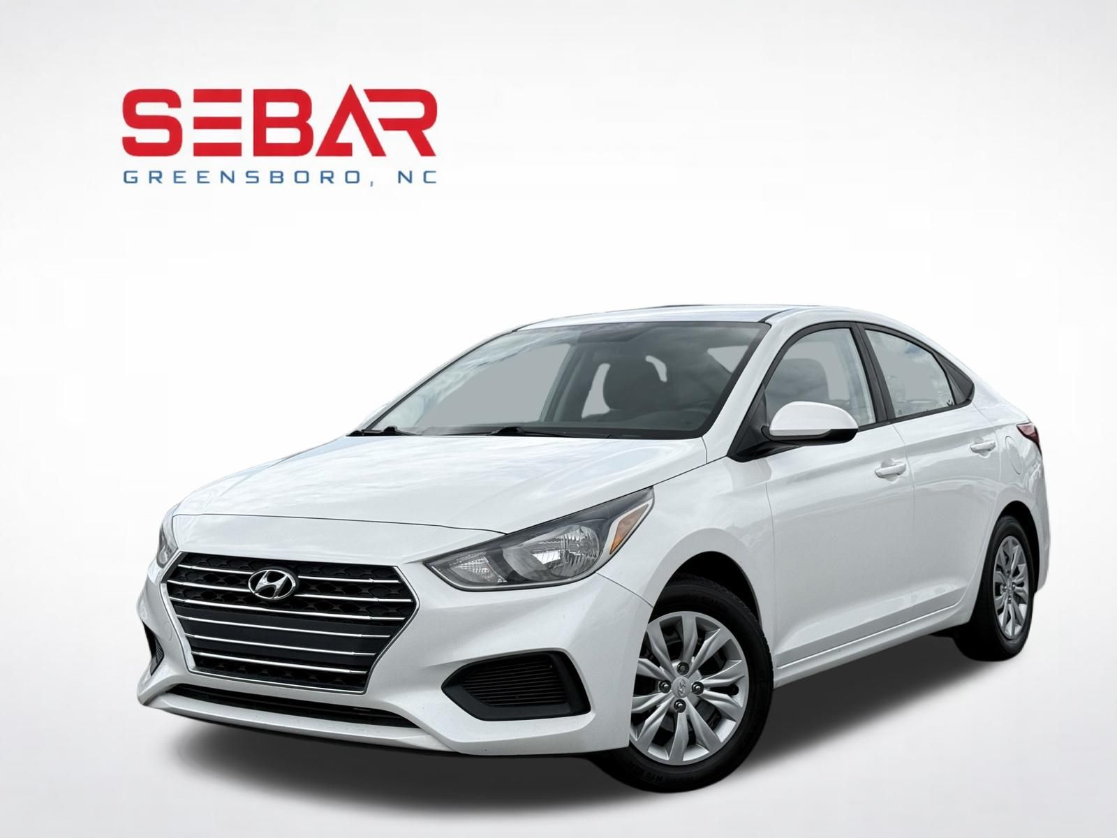 Frost White Pearl 2020 Hyundai Accent Sedan Front-Wheel Drive Continuously Variable Transmission