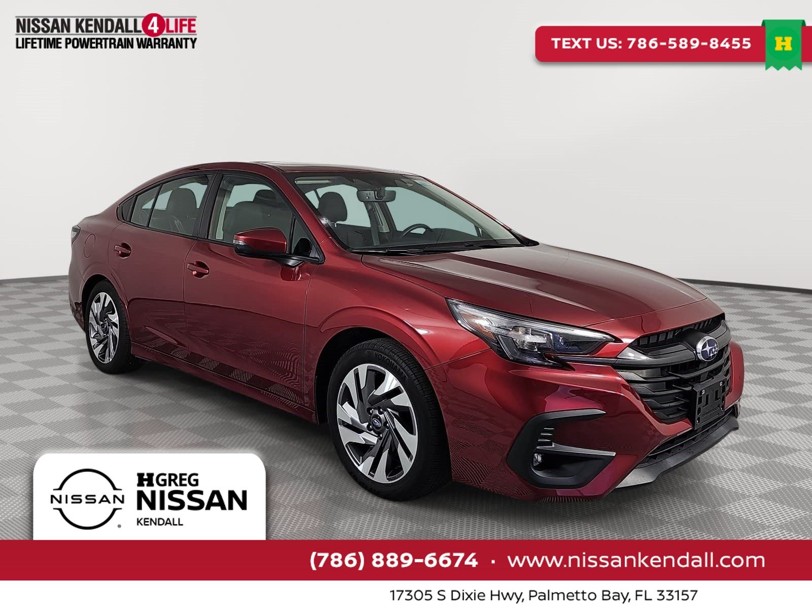 Crimson Red Pearl 2024 Subaru Legacy Sedan All-Wheel Drive Continuously Variable Transmission