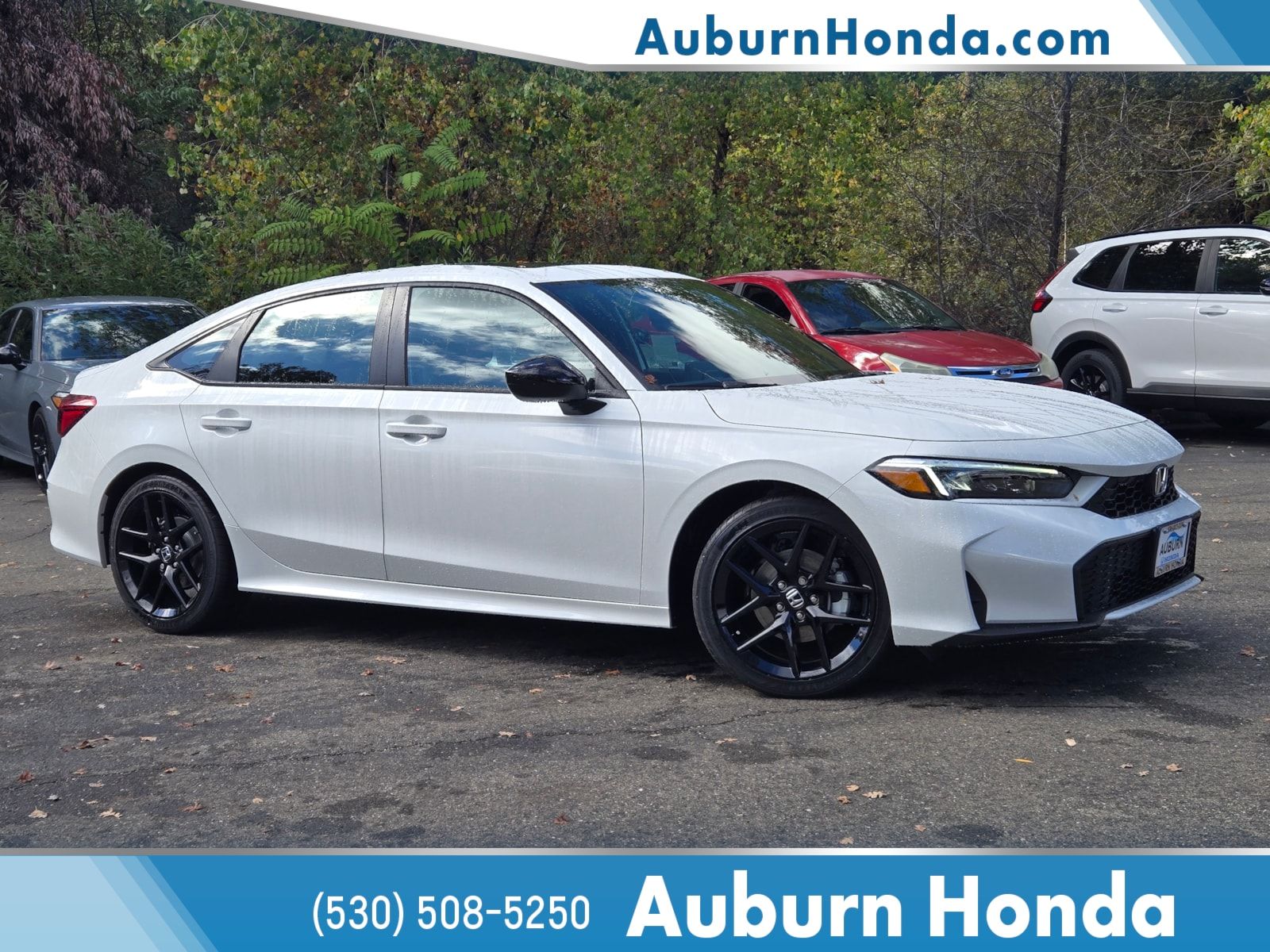 Platinum White Pearl 2026 Honda Civic Hybrid Sport Sedan FWD Sedan Front-Wheel Drive Continuously Variable Transmission